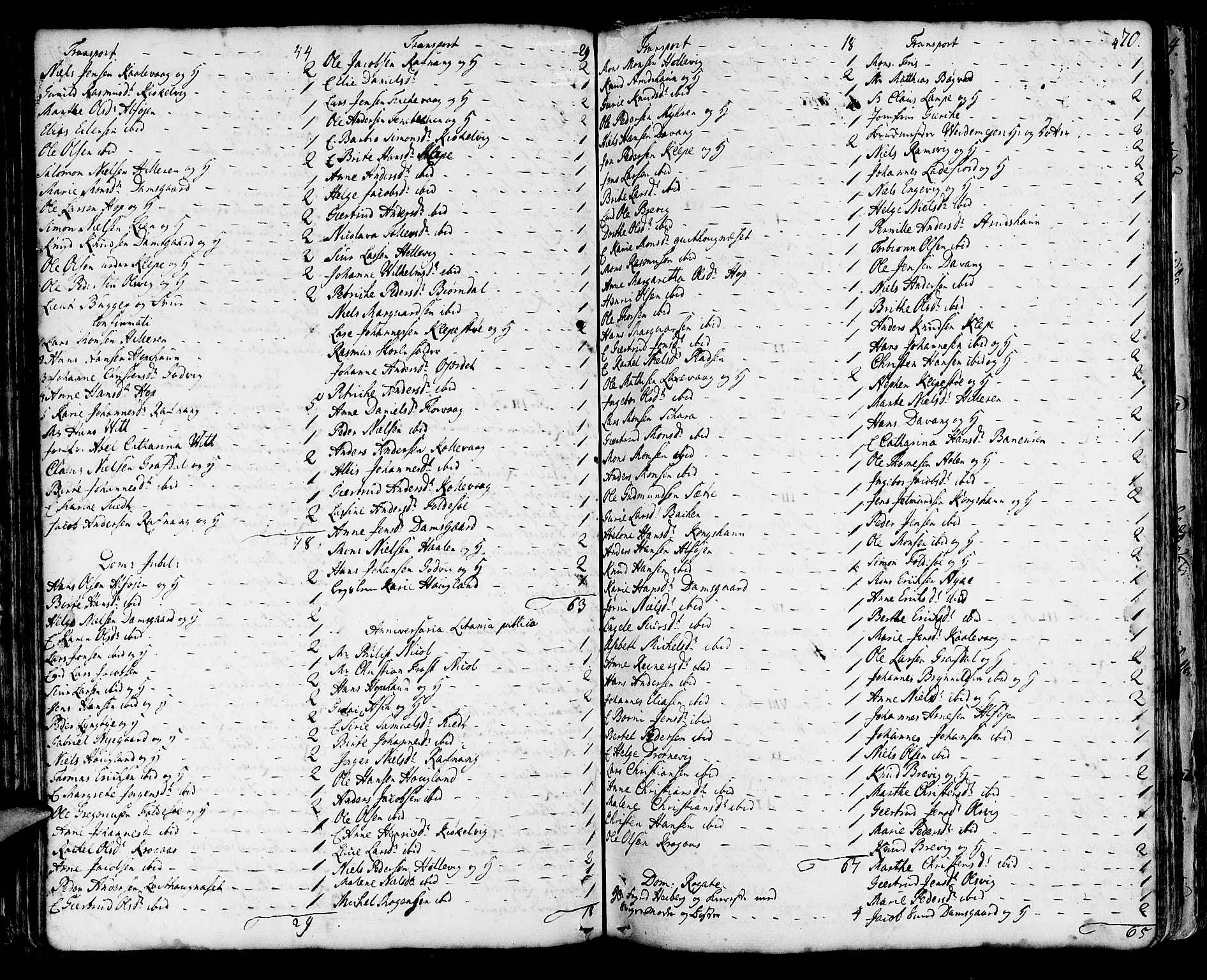 Askøy Sokneprestembete, AV/SAB-A-74101/H/Ha/Haa/Haaa/L0001: Parish register (official) no. A 1, 1742-1818, p. 70