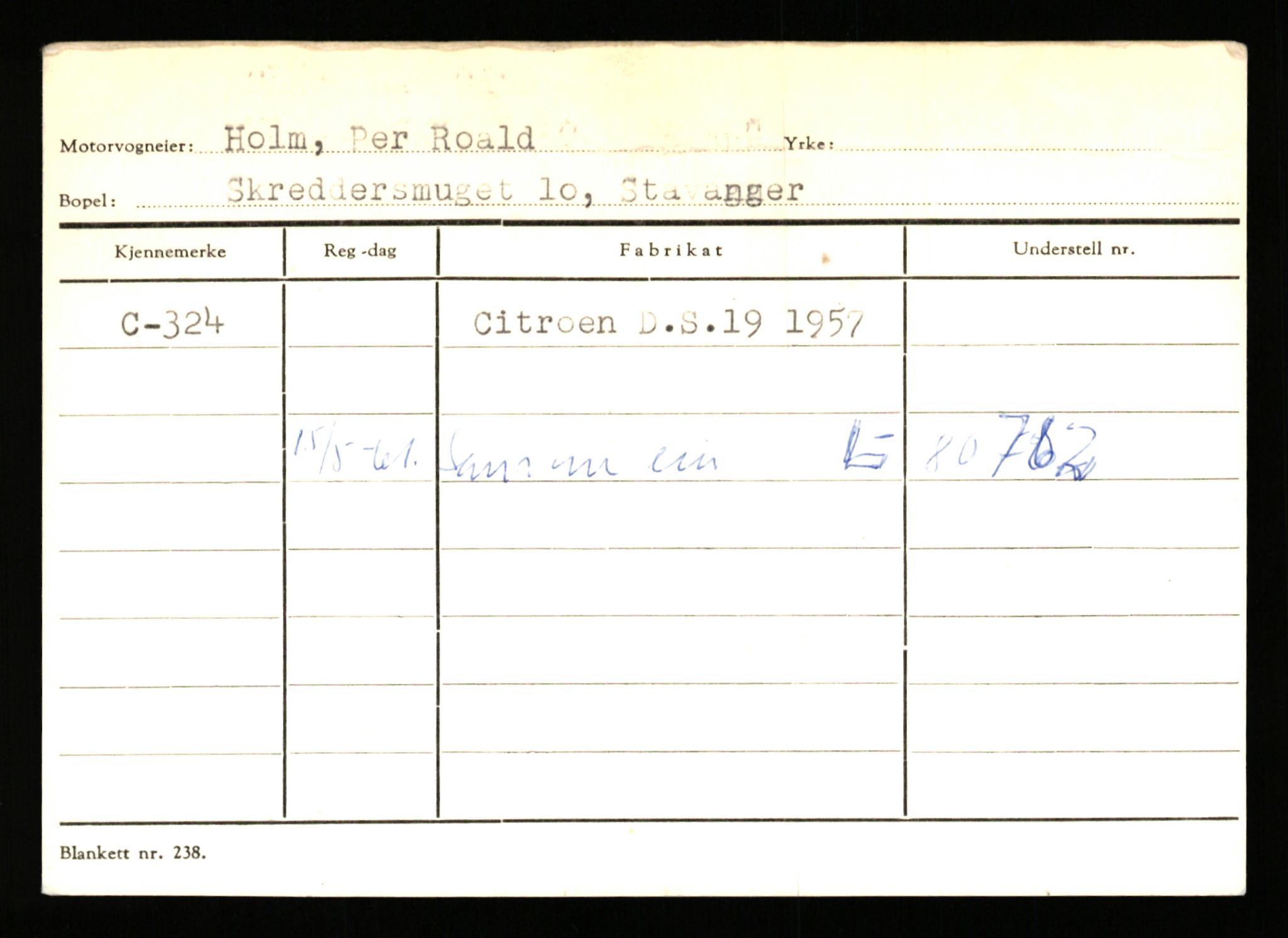 Stavanger trafikkstasjon, AV/SAST-A-101942/0/G/L0001: Registreringsnummer: 0 - 5782, 1930-1971, p. 163