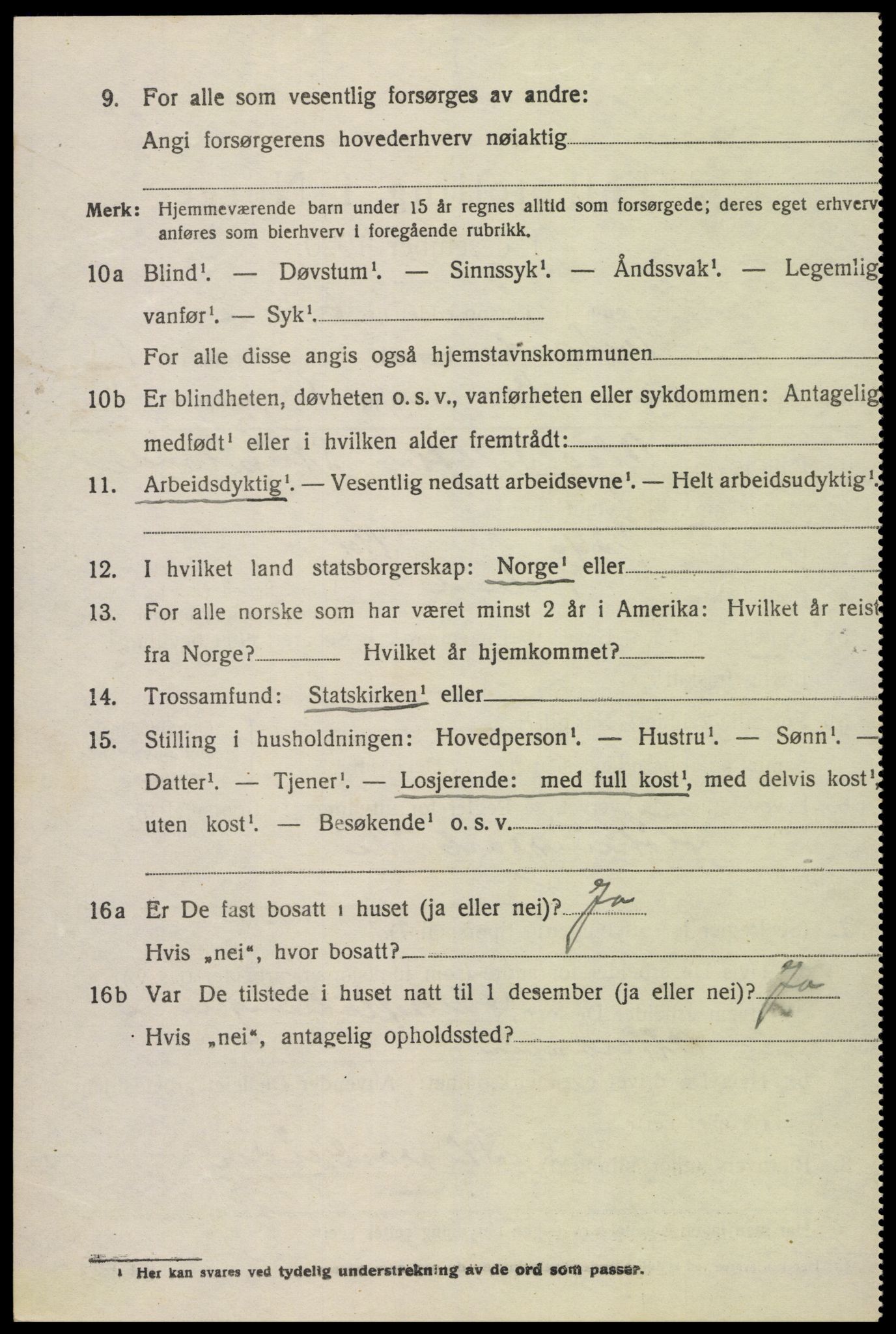 SAK, 1920 census for Iveland, 1920, p. 602