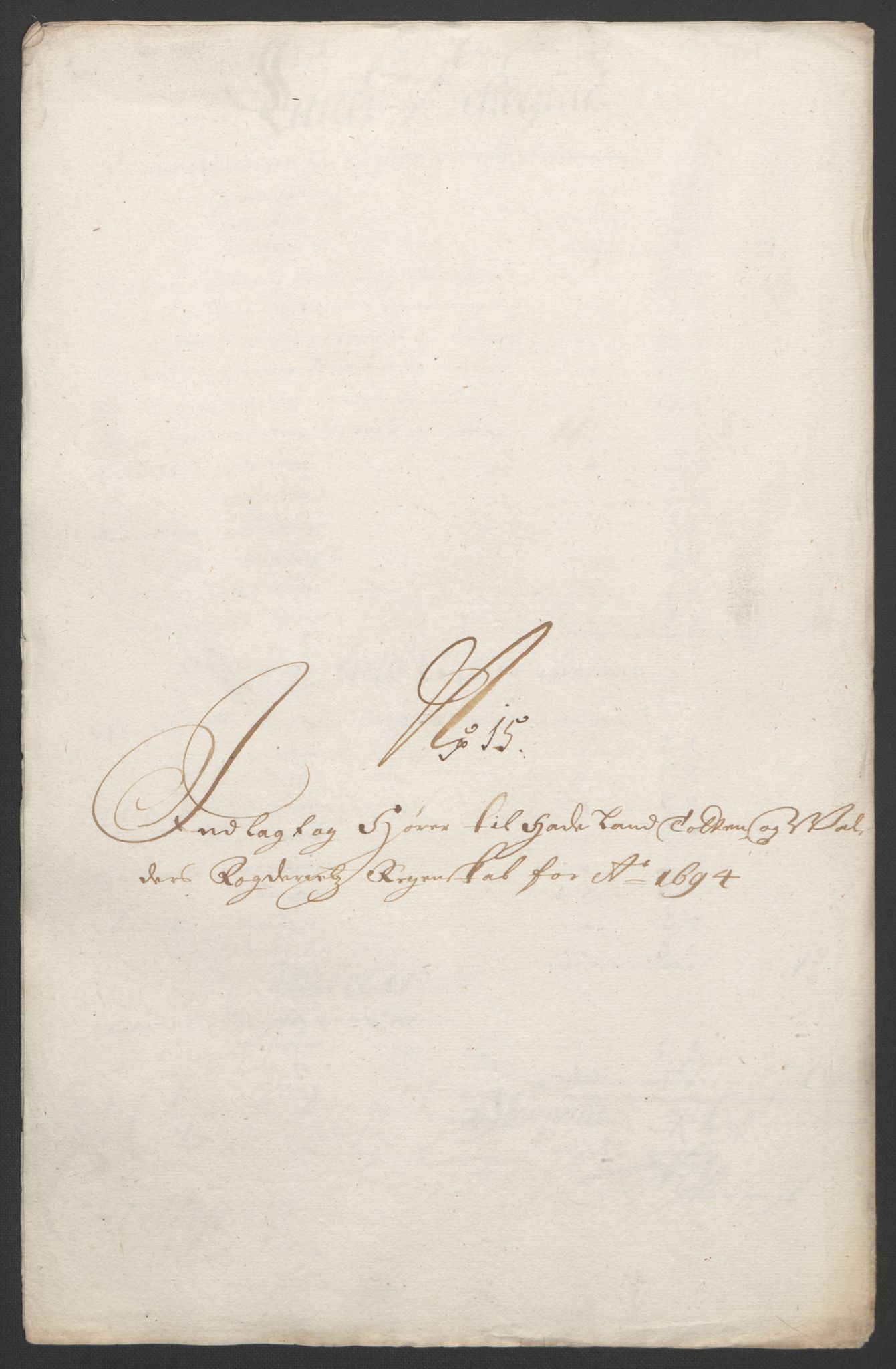 Rentekammeret inntil 1814, Reviderte regnskaper, Fogderegnskap, AV/RA-EA-4092/R18/L1292: Fogderegnskap Hadeland, Toten og Valdres, 1693-1694, p. 435