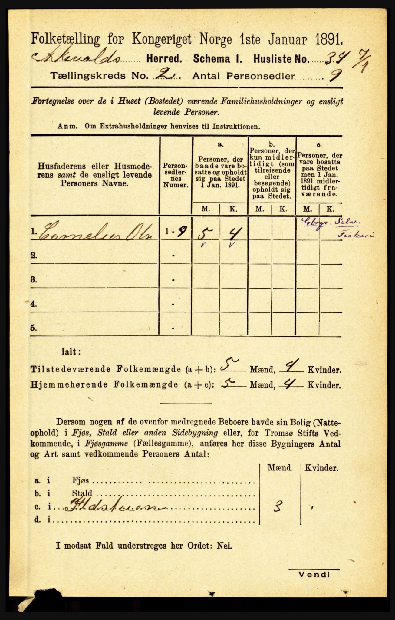 RA, 1891 census for 1428 Askvoll, 1891, p. 402