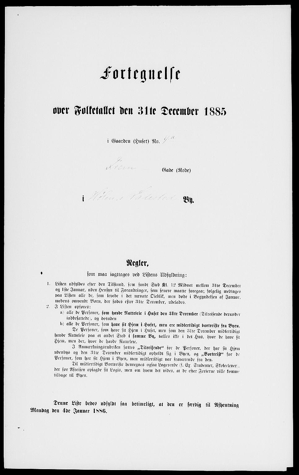 RA, 1885 census for 0204 Hølen, 1885, p. 7