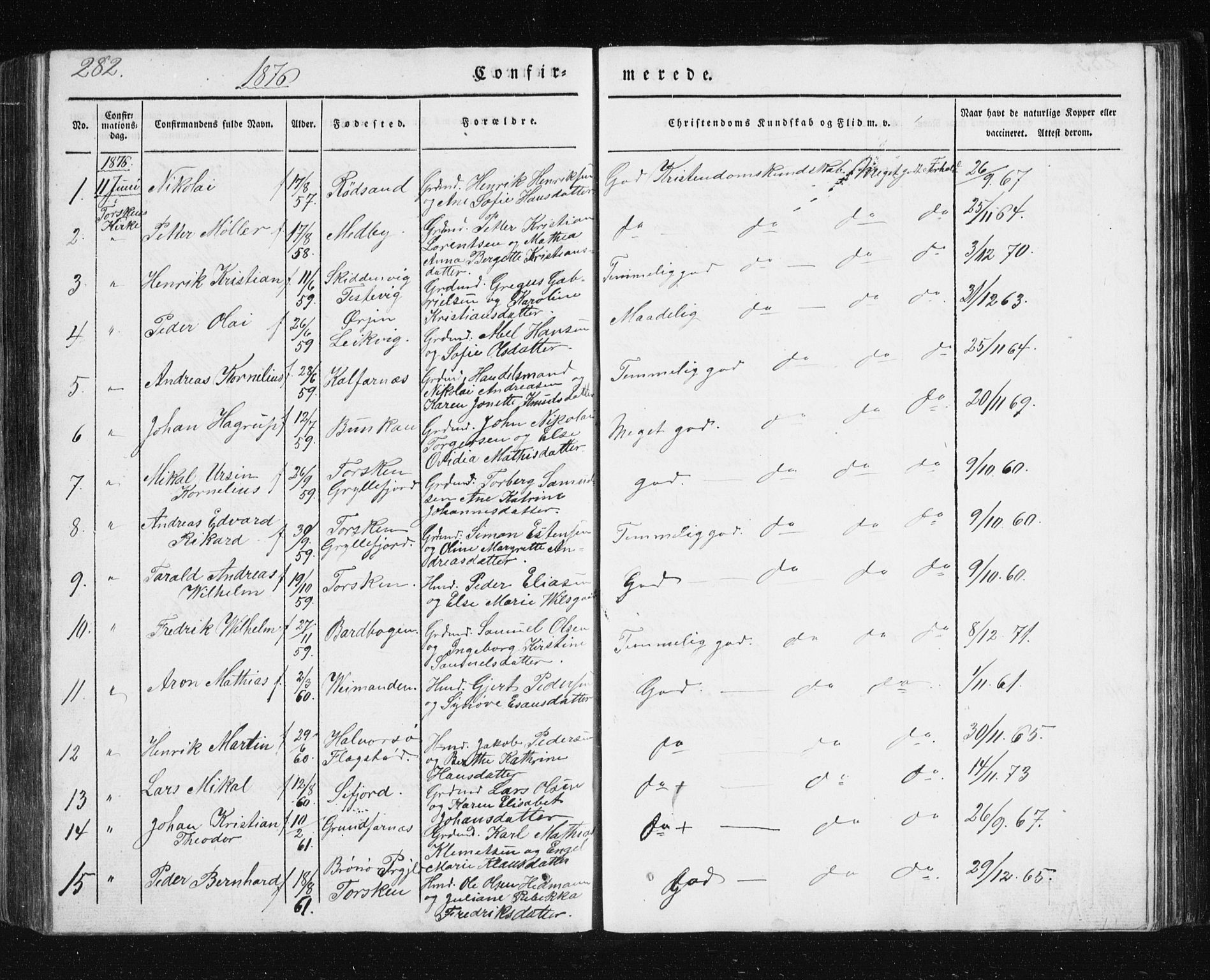 Berg sokneprestkontor, SATØ/S-1318/G/Ga/Gab/L0011klokker: Parish register (copy) no. 11, 1833-1878