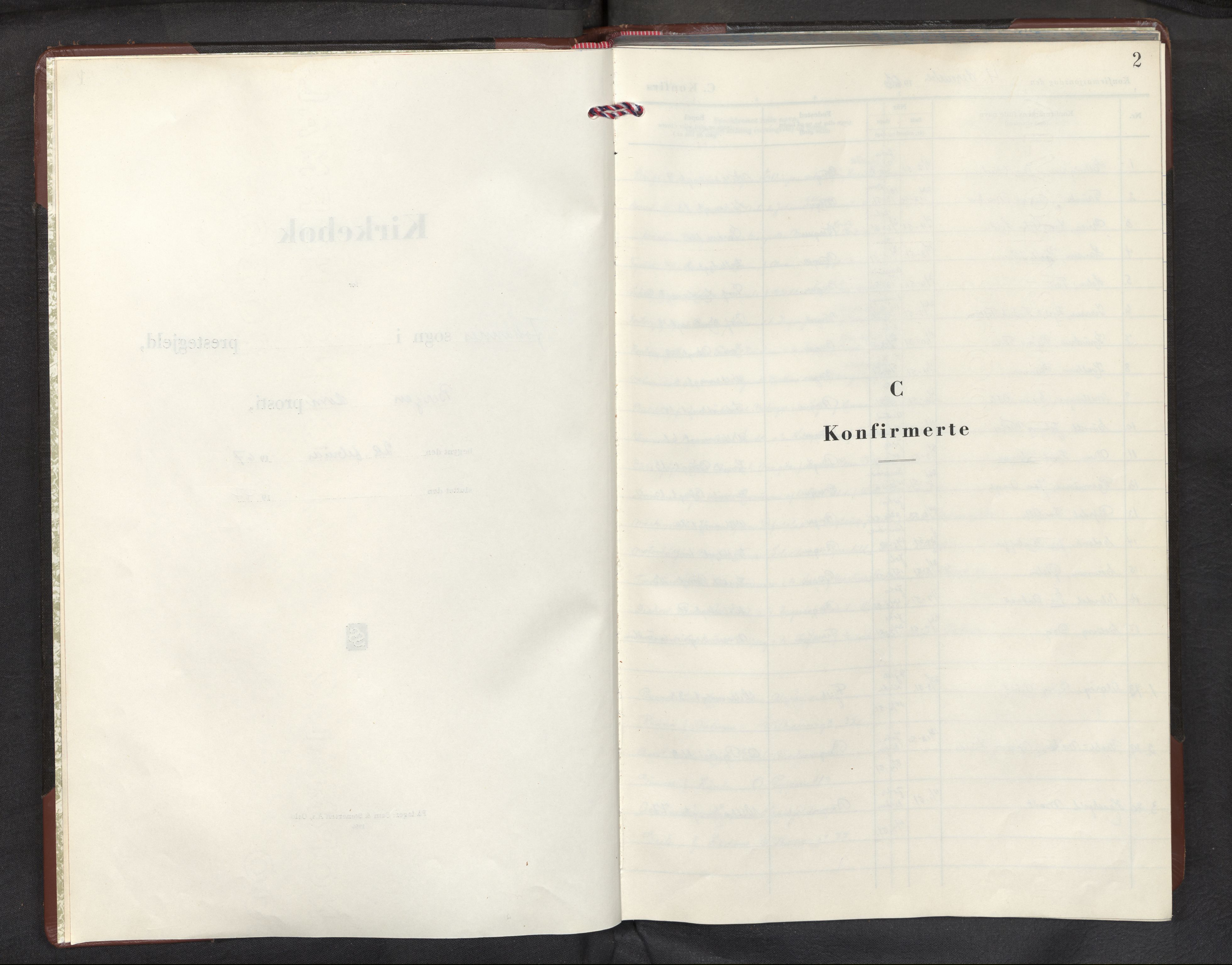 Johanneskirken sokneprestembete, AV/SAB-A-76001/H/Haa: Parish register (official) no. C 5, 1966-1997, p. 1b-2a