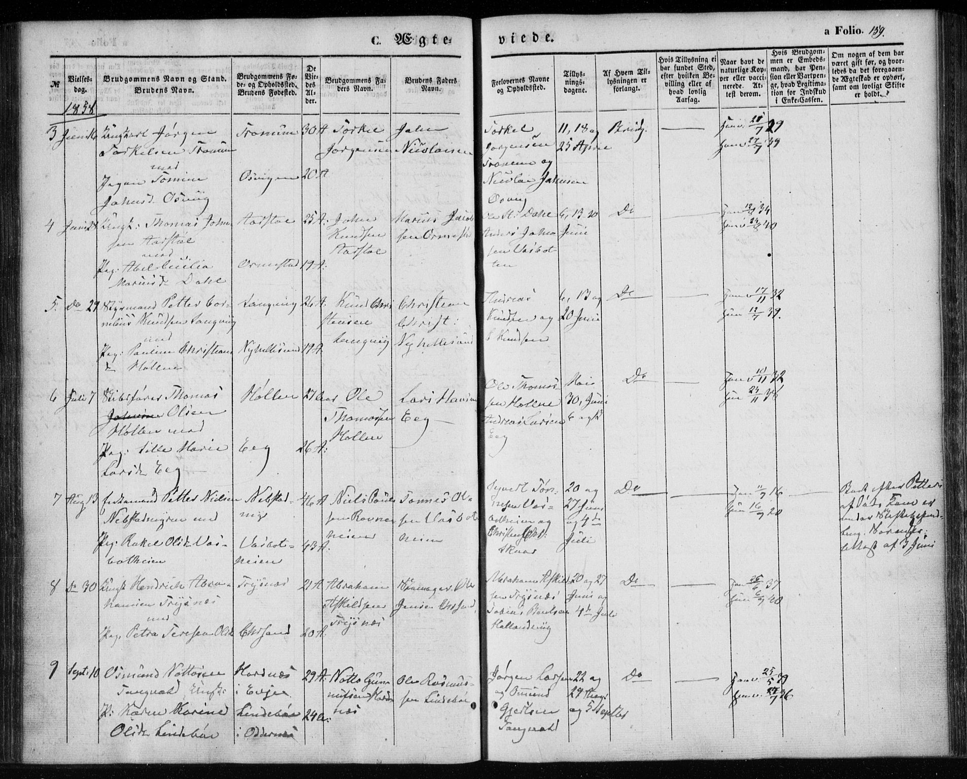 Søgne sokneprestkontor, SAK/1111-0037/F/Fa/Fab/L0010: Parish register (official) no. A 10, 1853-1869, p. 159