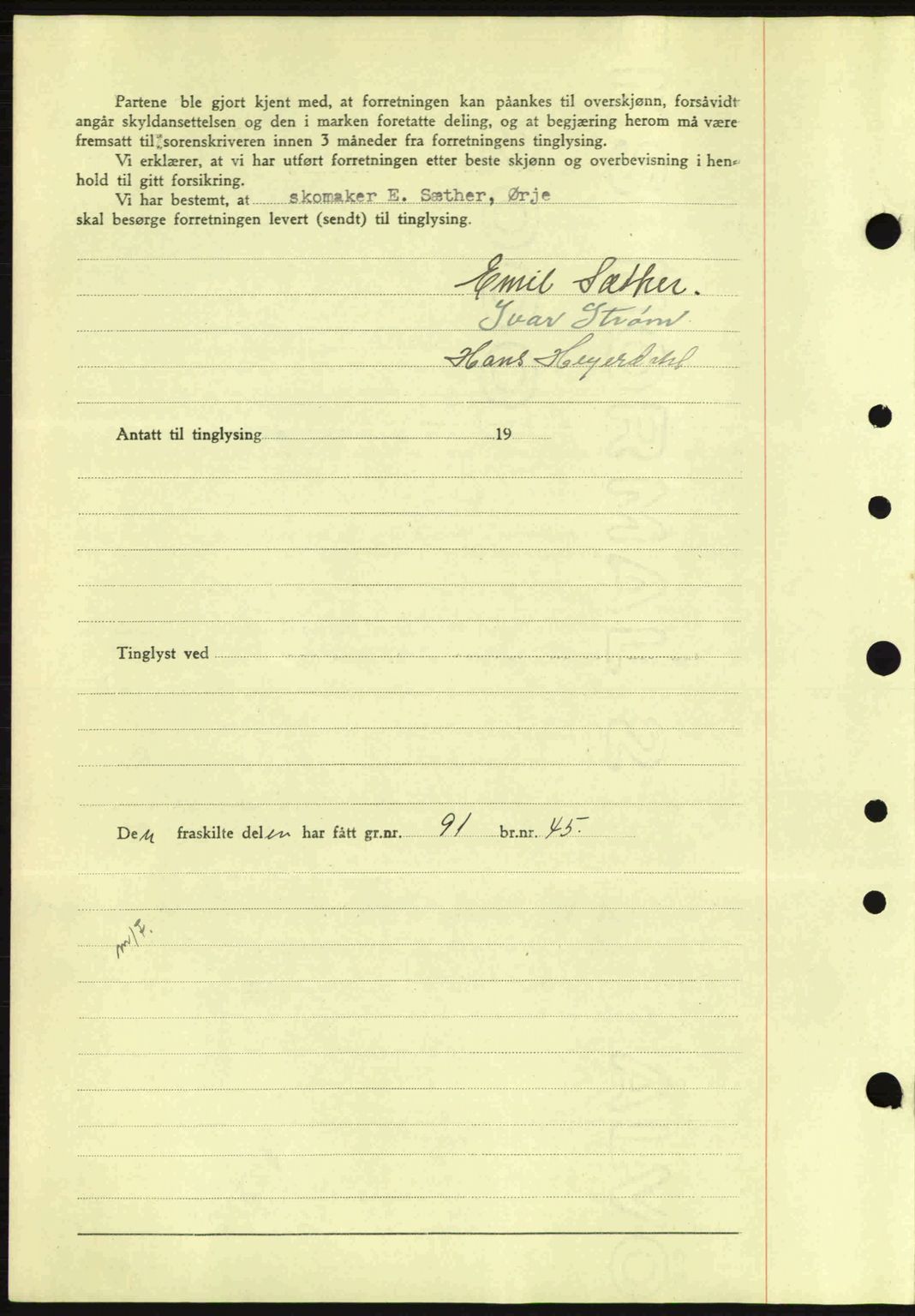 Idd og Marker sorenskriveri, AV/SAO-A-10283/G/Gb/Gbb/L0007: Mortgage book no. A7, 1944-1945, Diary no: : 675/1944