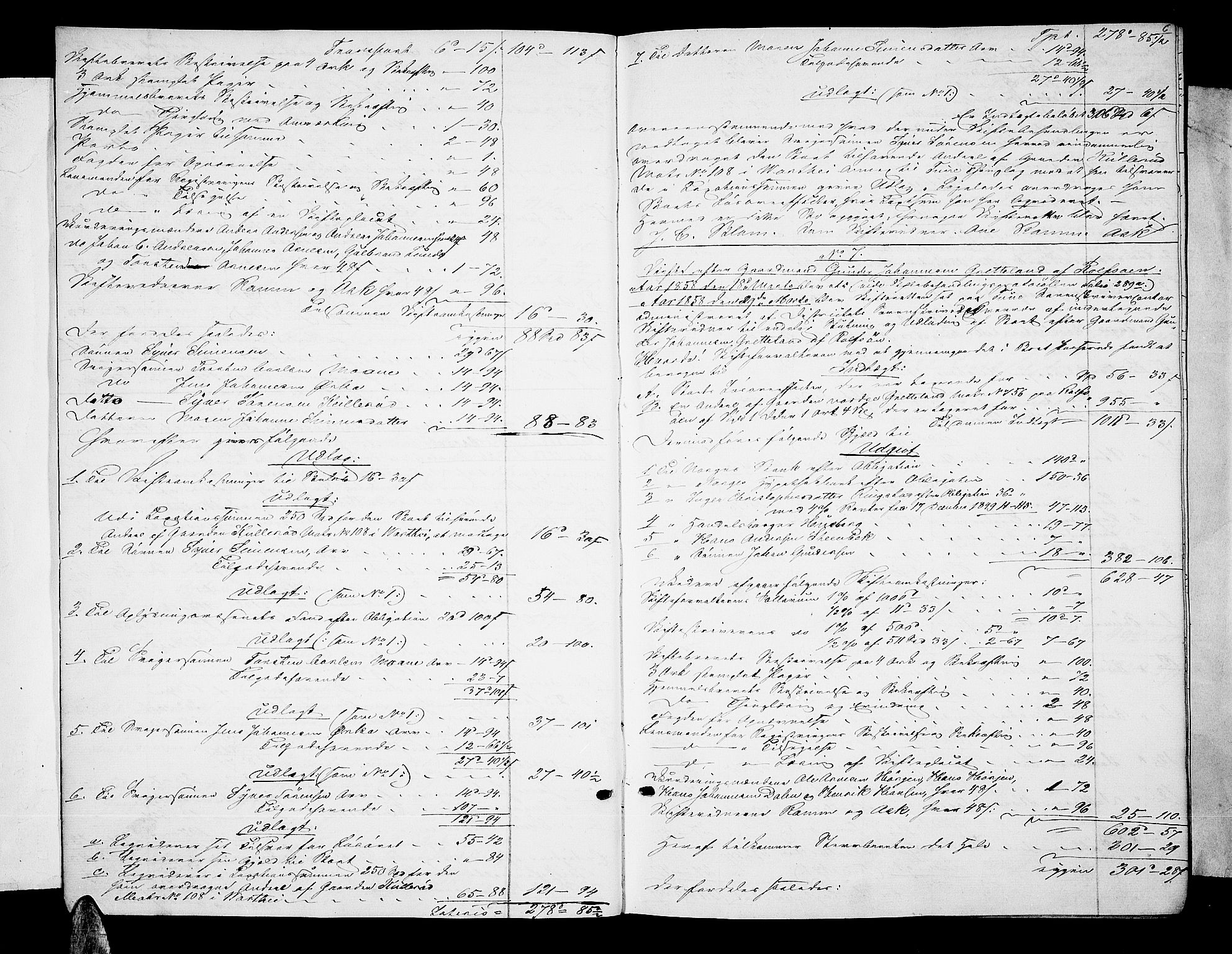 Tune sorenskriveri, AV/SAO-A-10470/H/He/L0001: Skifteutlodningsprotokoller, 1858-1868, p. 5b-6a