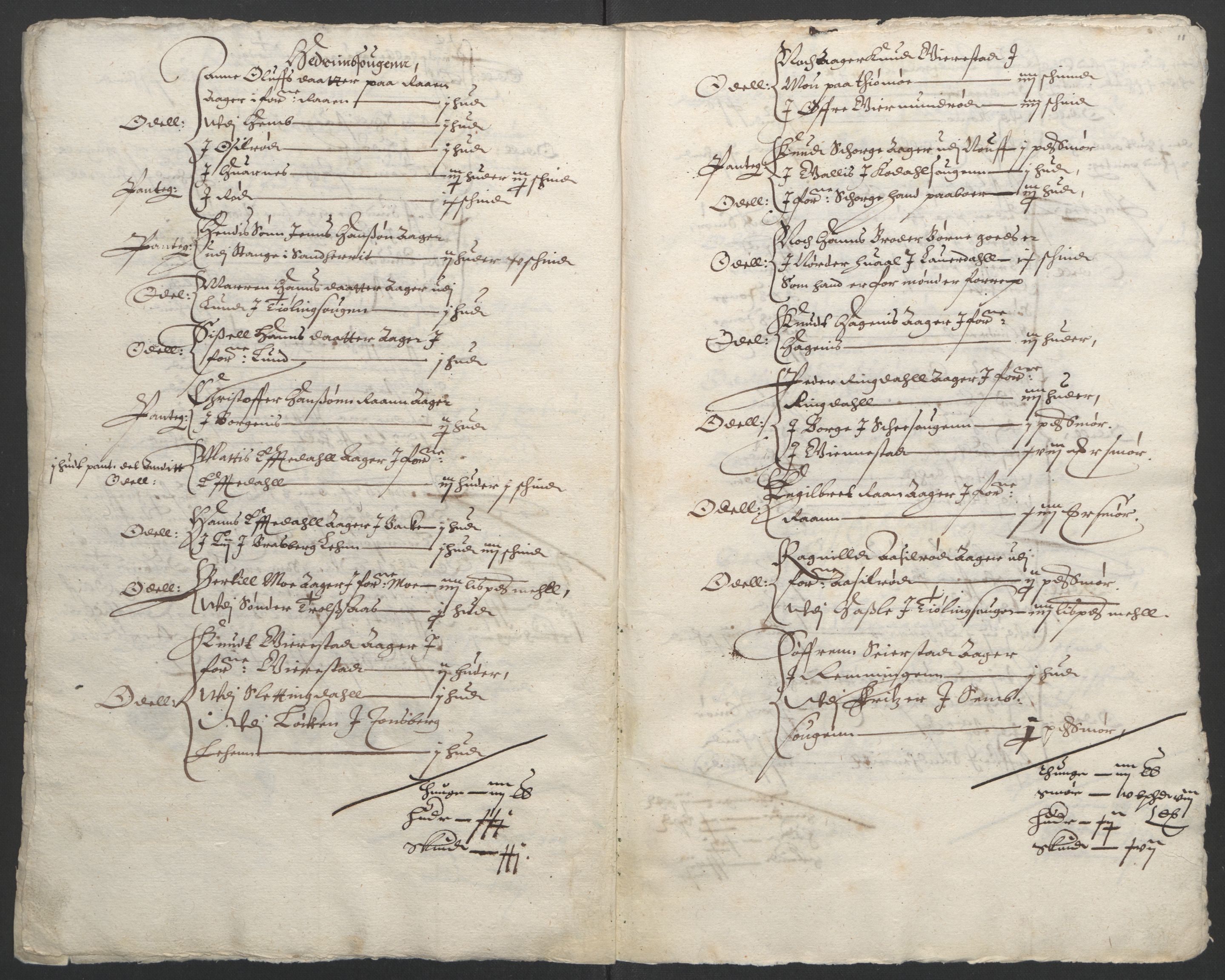 Stattholderembetet 1572-1771, AV/RA-EA-2870/Ek/L0009/0001: Jordebøker til utlikning av rosstjeneste 1624-1626: / Odelsjordebøker for noen vikværske len, 1624-1626, p. 217