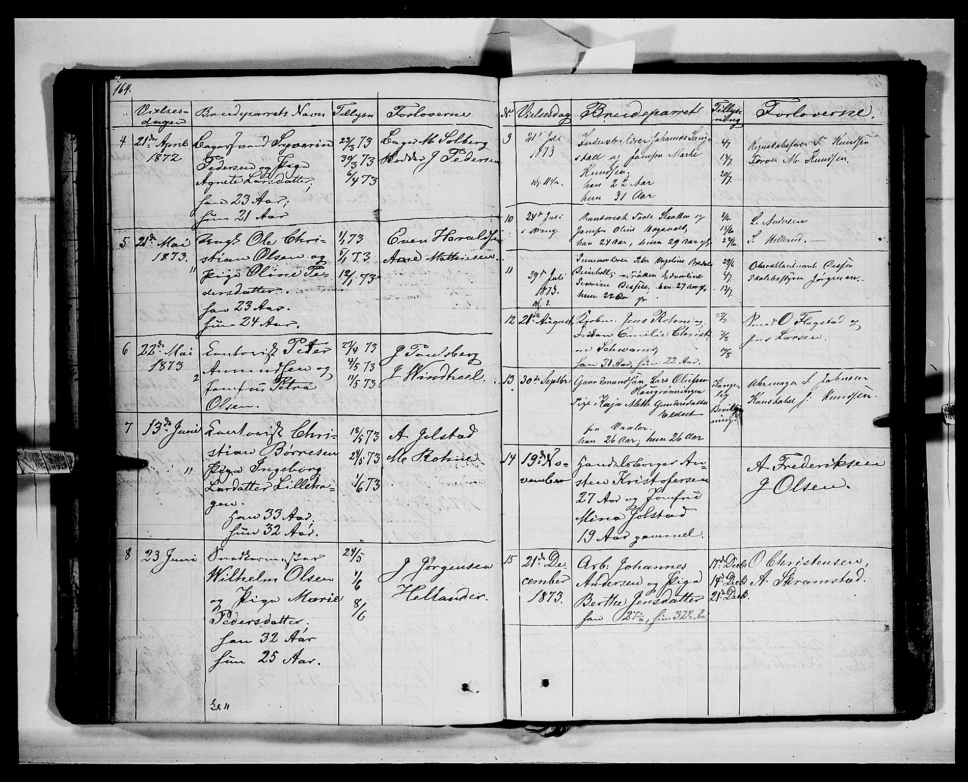 Vang prestekontor, Hedmark, SAH/PREST-008/H/Ha/Hab/L0011: Parish register (copy) no. 11, 1855-1878, p. 164