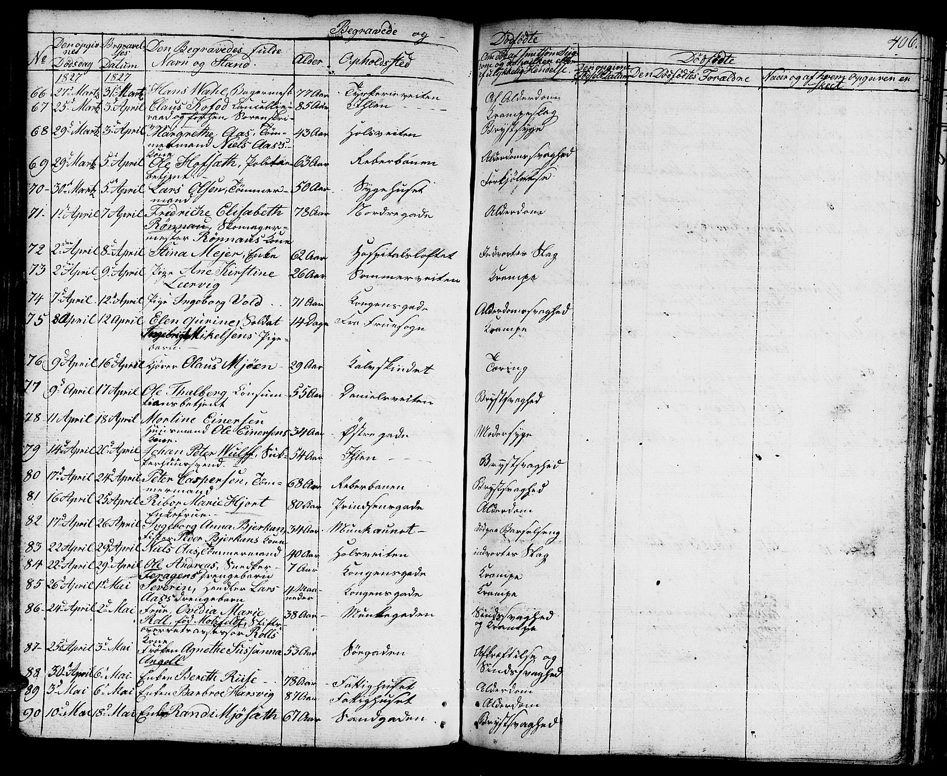 Ministerialprotokoller, klokkerbøker og fødselsregistre - Sør-Trøndelag, AV/SAT-A-1456/601/L0045: Parish register (official) no. 601A13, 1821-1831, p. 406