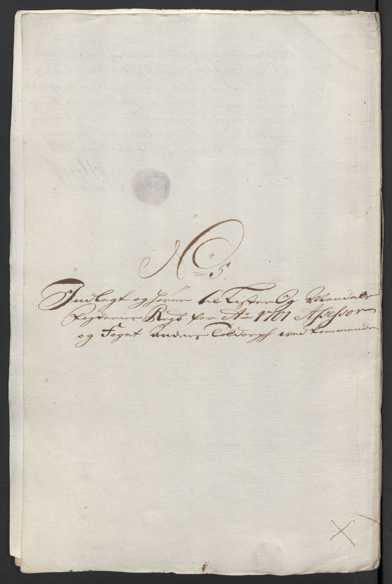 Rentekammeret inntil 1814, Reviderte regnskaper, Fogderegnskap, AV/RA-EA-4092/R43/L2549: Fogderegnskap Lista og Mandal, 1701-1702, p. 75