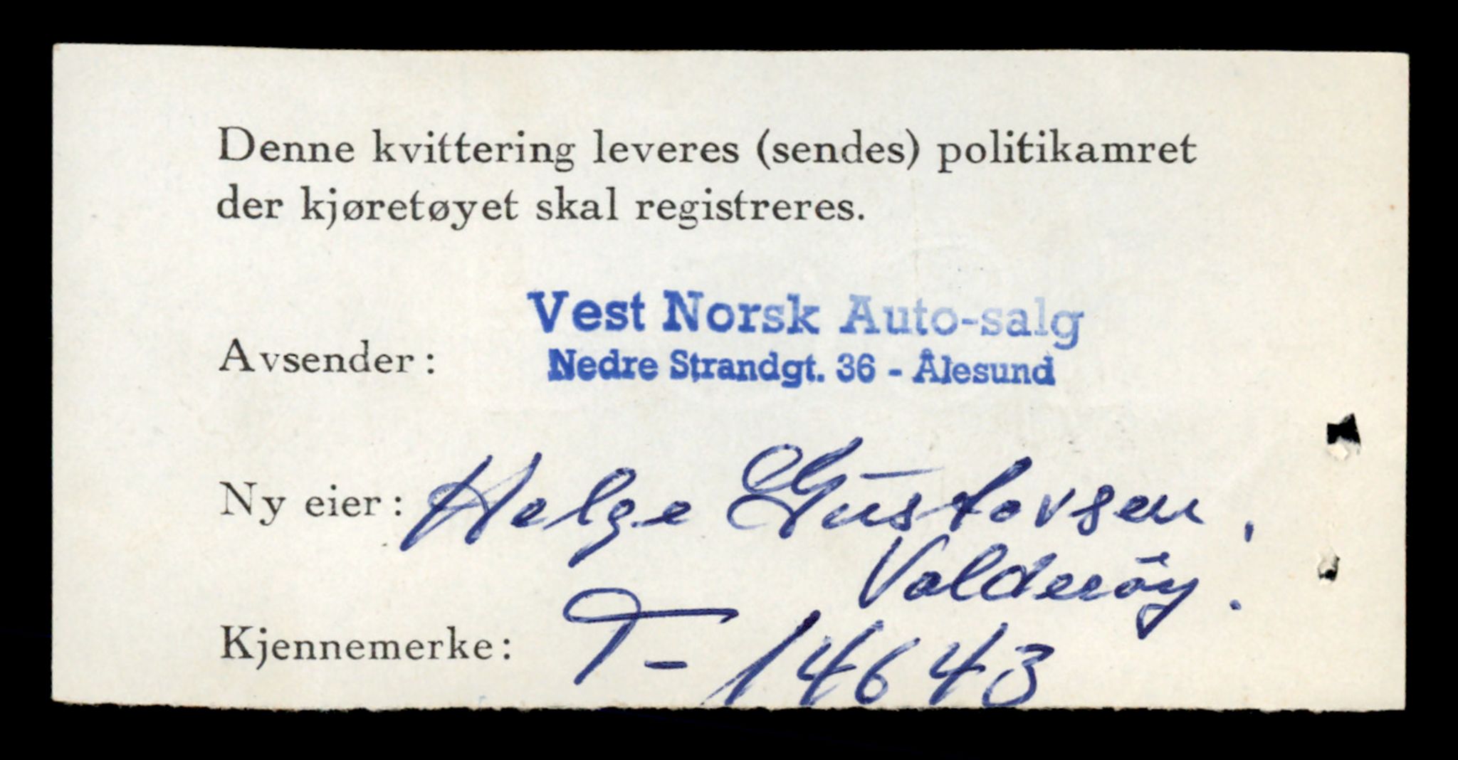 Møre og Romsdal vegkontor - Ålesund trafikkstasjon, AV/SAT-A-4099/F/Fe/L0047: Registreringskort for kjøretøy T 14580 - T 14720, 1927-1998, p. 1496