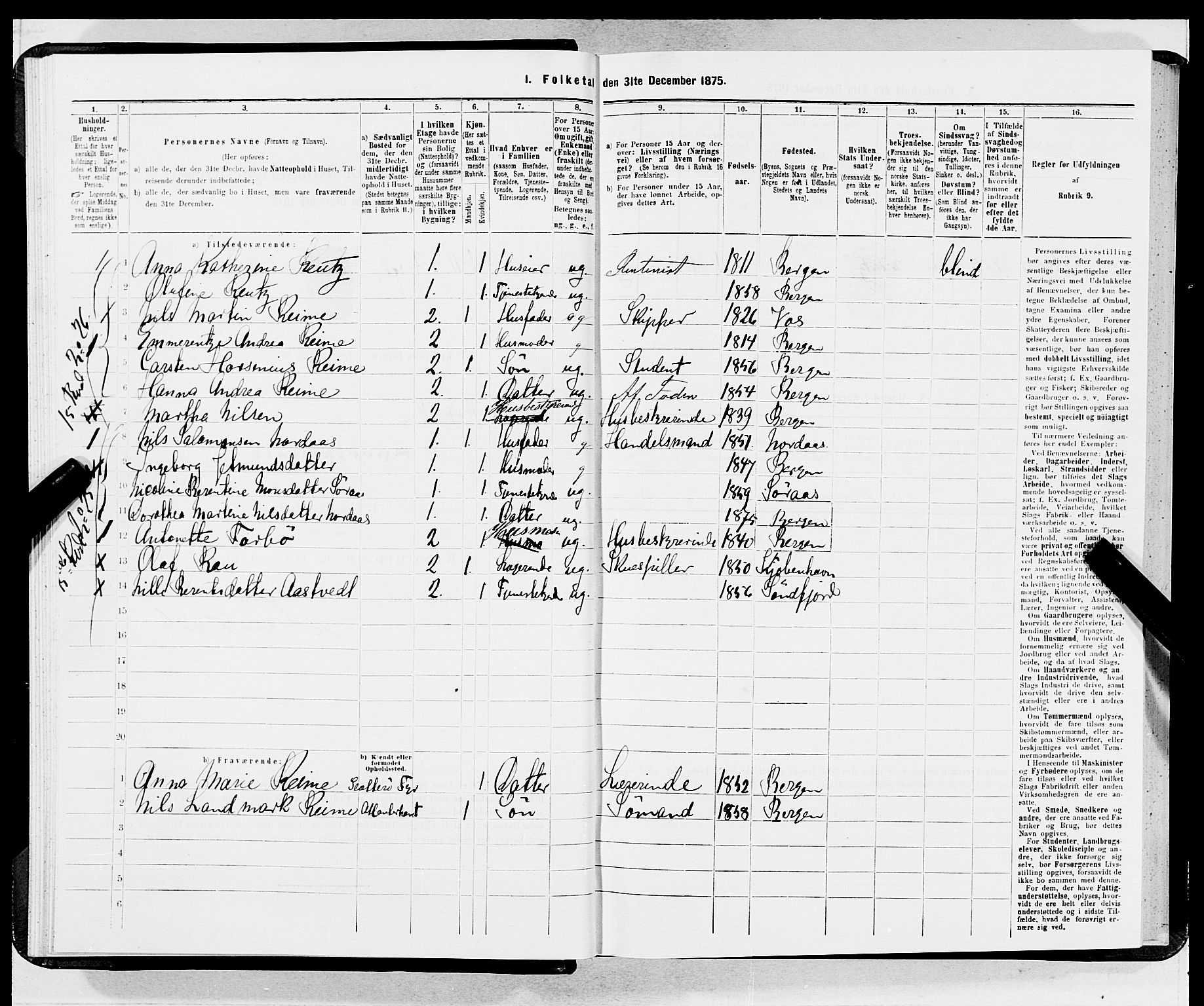 SAB, 1875 census for 1301 Bergen, 1875, p. 3343