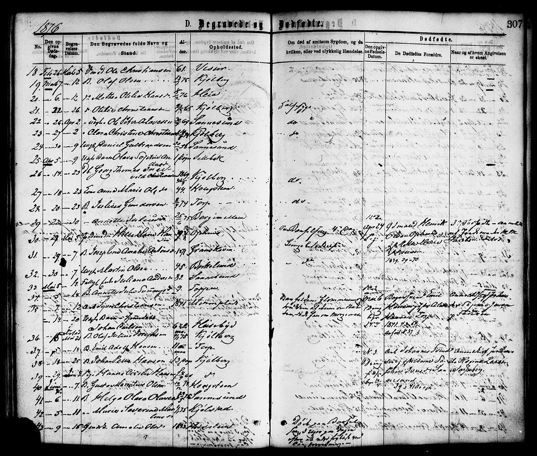 Borge prestekontor Kirkebøker, SAO/A-10903/F/Fa/L0007: Parish register (official) no. I 7, 1875-1886, p. 307
