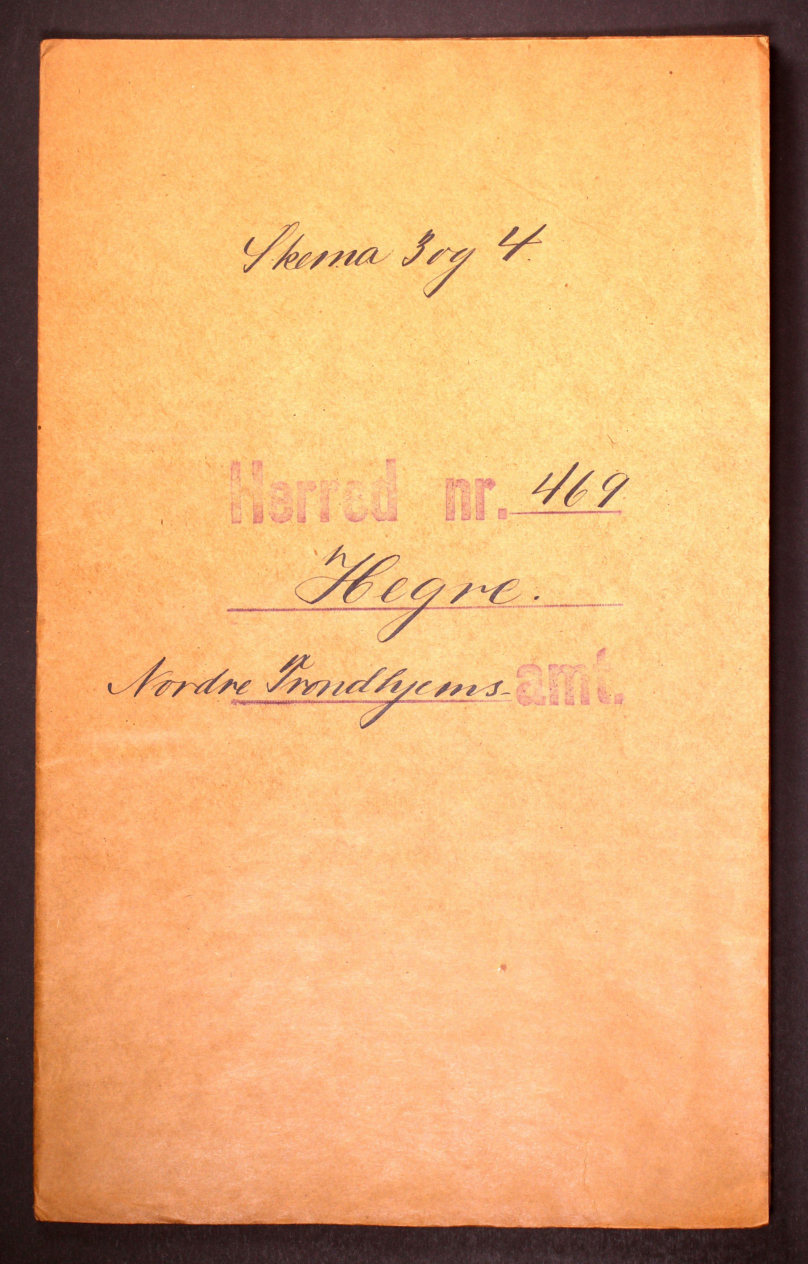 RA, 1910 census for Hegra, 1910, p. 1