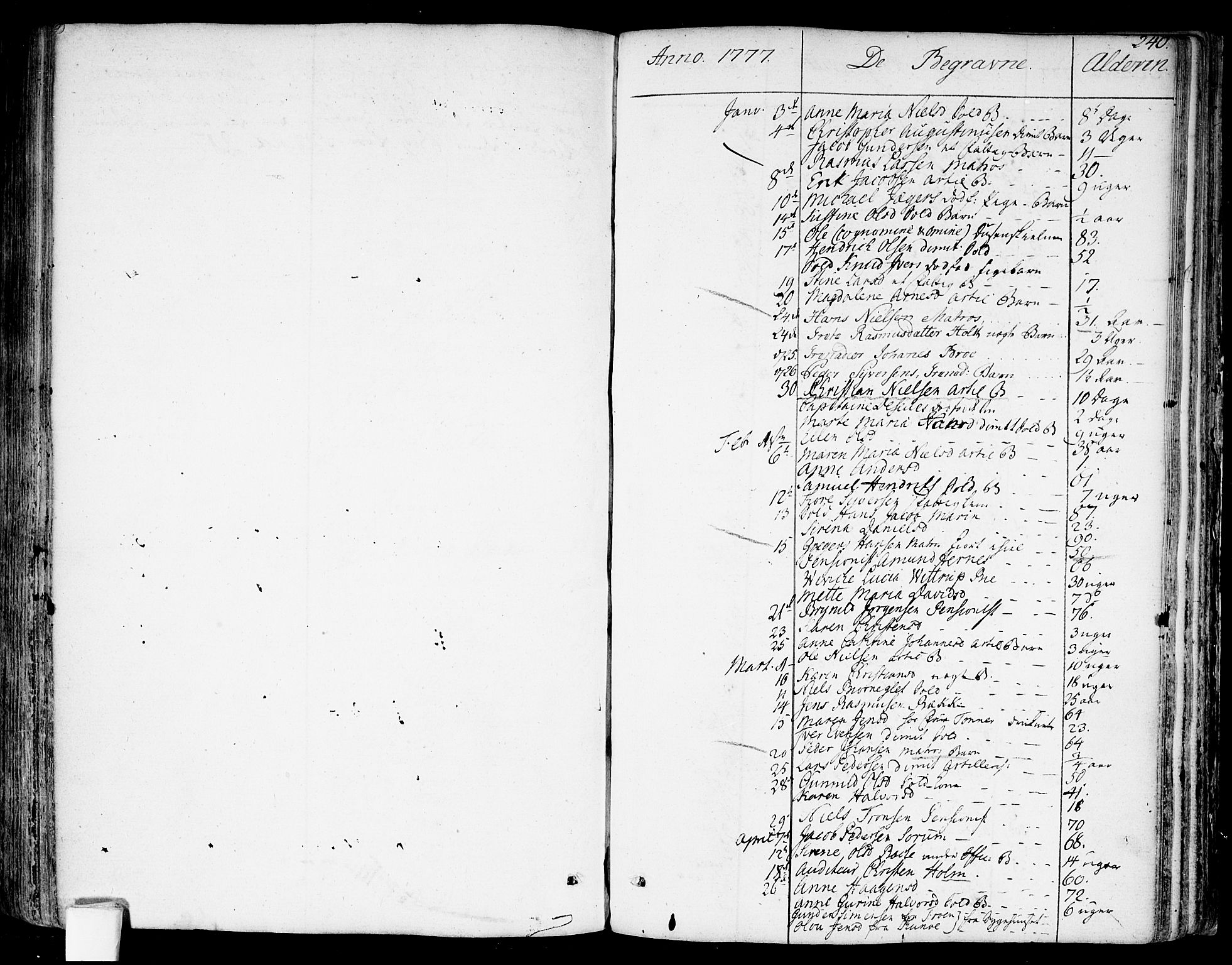 Garnisonsmenigheten Kirkebøker, SAO/A-10846/F/Fa/L0003: Parish register (official) no. 3, 1777-1809, p. 240