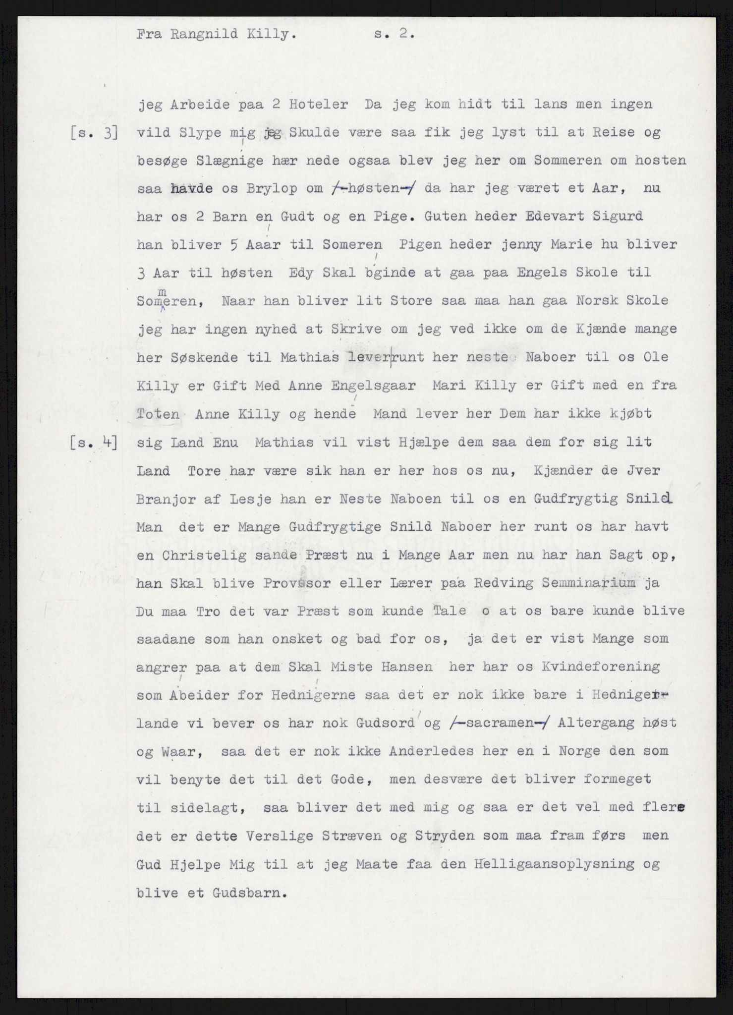 Samlinger til kildeutgivelse, Amerikabrevene, AV/RA-EA-4057/F/L0015: Innlån fra Oppland: Sæteren - Vigerust, 1838-1914, p. 309