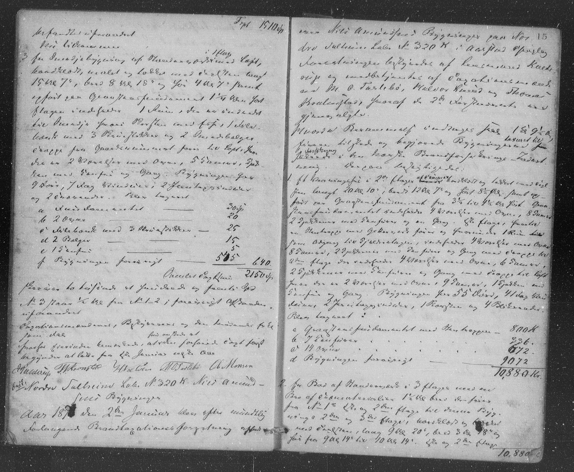 Lensmannen i Årstad, AV/SAB-A-36201/0012/L0006: Branntakstprotokoll, 1876-1882, p. 15