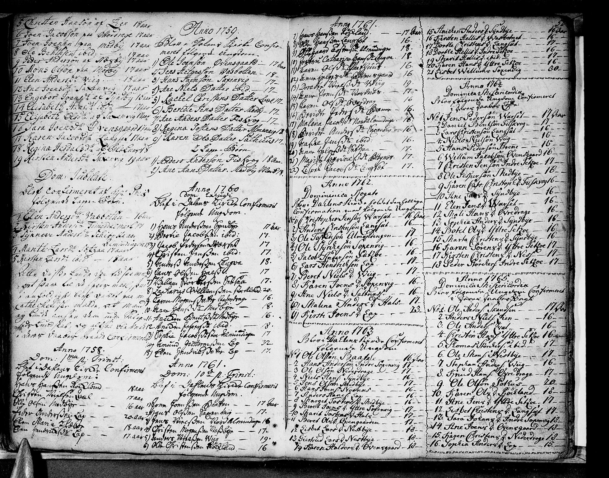 Ministerialprotokoller, klokkerbøker og fødselsregistre - Nordland, SAT/A-1459/847/L0663: Parish register (official) no. 847A03, 1749-1770, p. 52