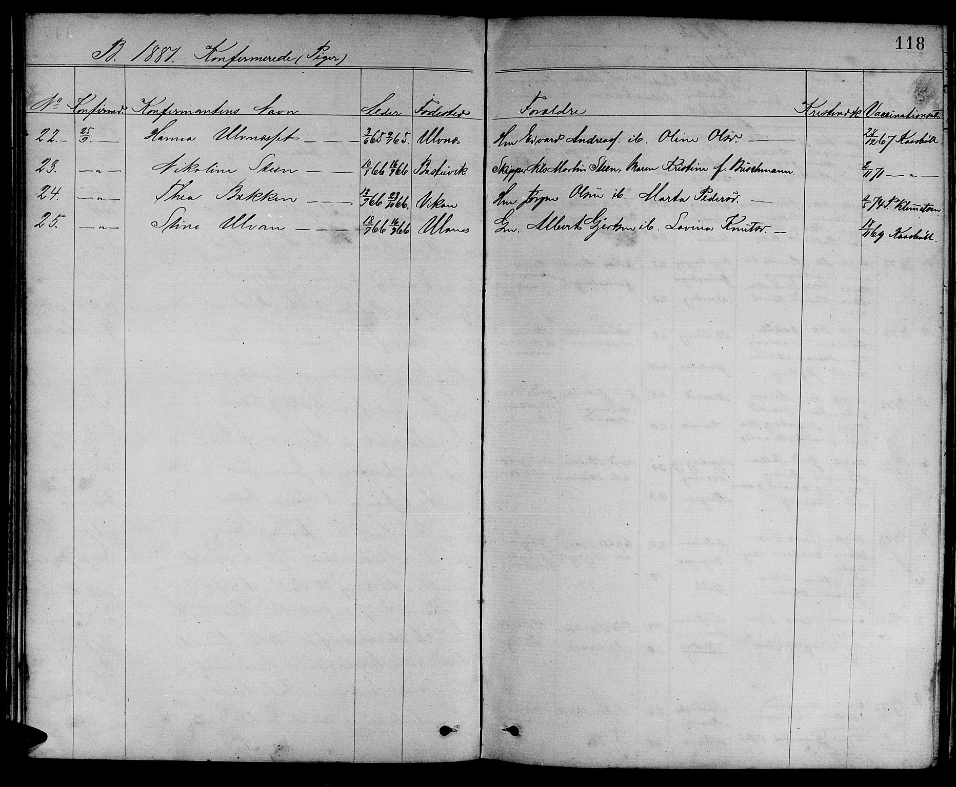 Ministerialprotokoller, klokkerbøker og fødselsregistre - Sør-Trøndelag, SAT/A-1456/637/L0561: Parish register (copy) no. 637C02, 1873-1882, p. 118
