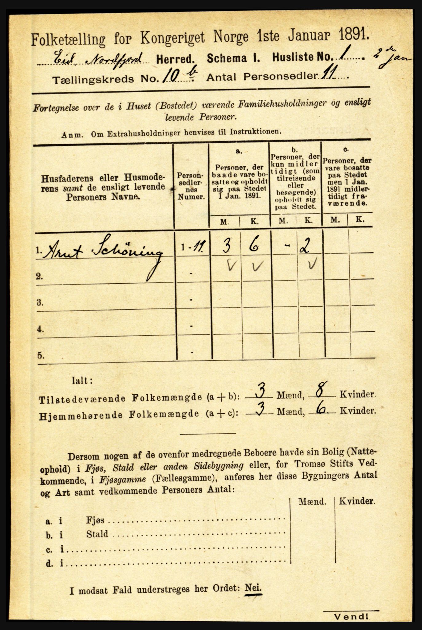 RA, 1891 census for 1443 Eid, 1891, p. 3297