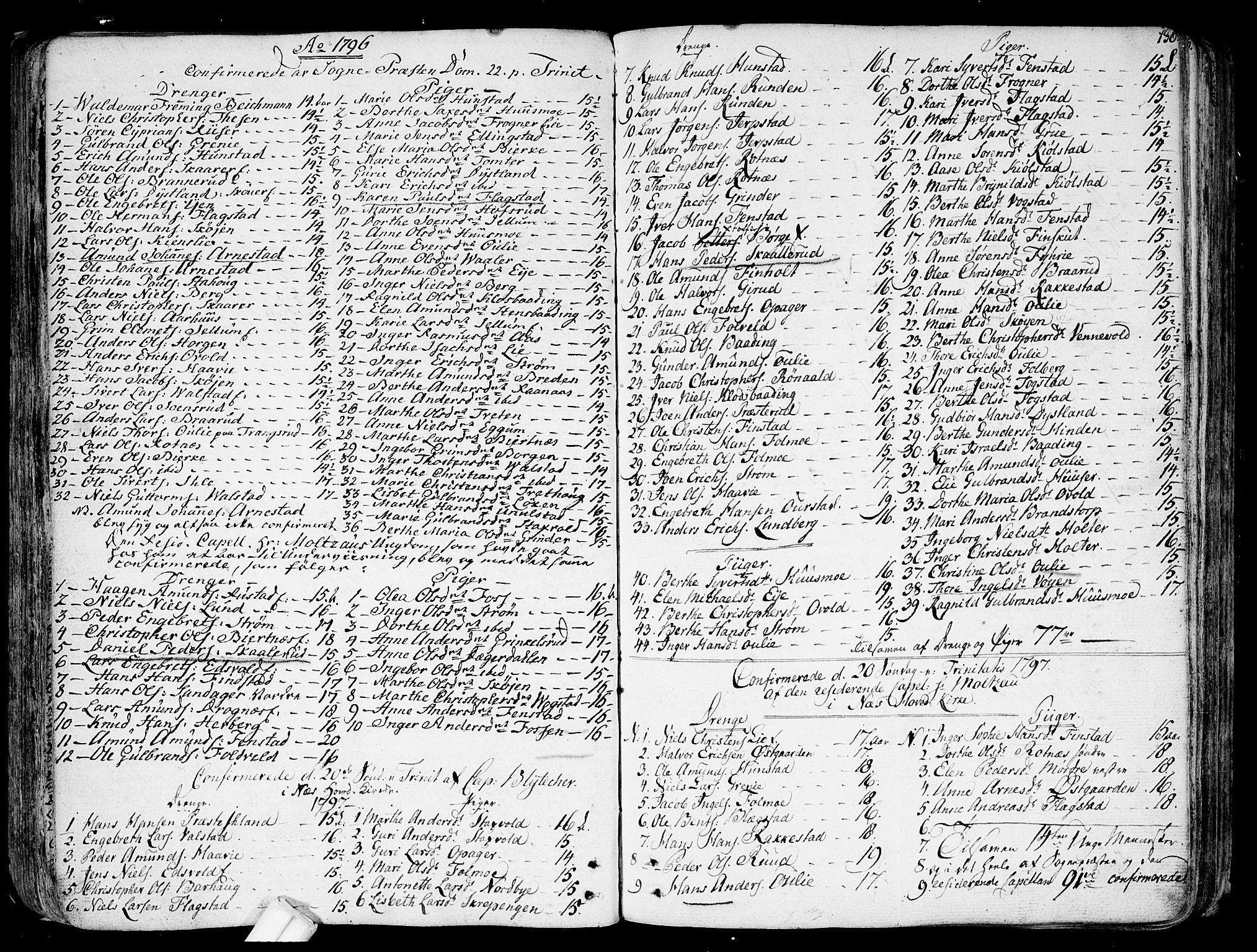 Nes prestekontor Kirkebøker, SAO/A-10410/F/Fa/L0004: Parish register (official) no. I 4, 1781-1816, p. 136