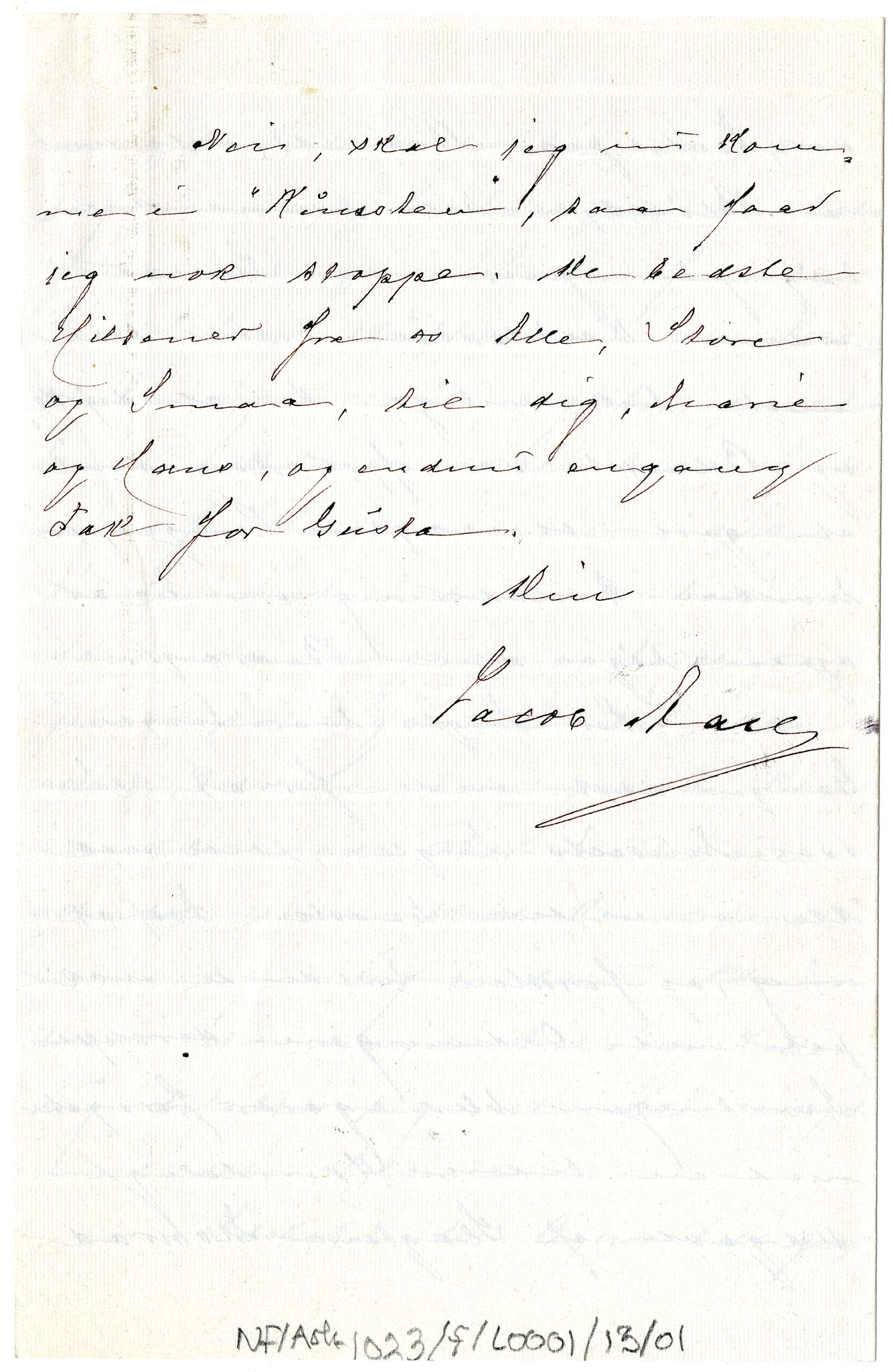Diderik Maria Aalls brevsamling, NF/Ark-1023/F/L0001: D.M. Aalls brevsamling. A - B, 1738-1889, p. 197
