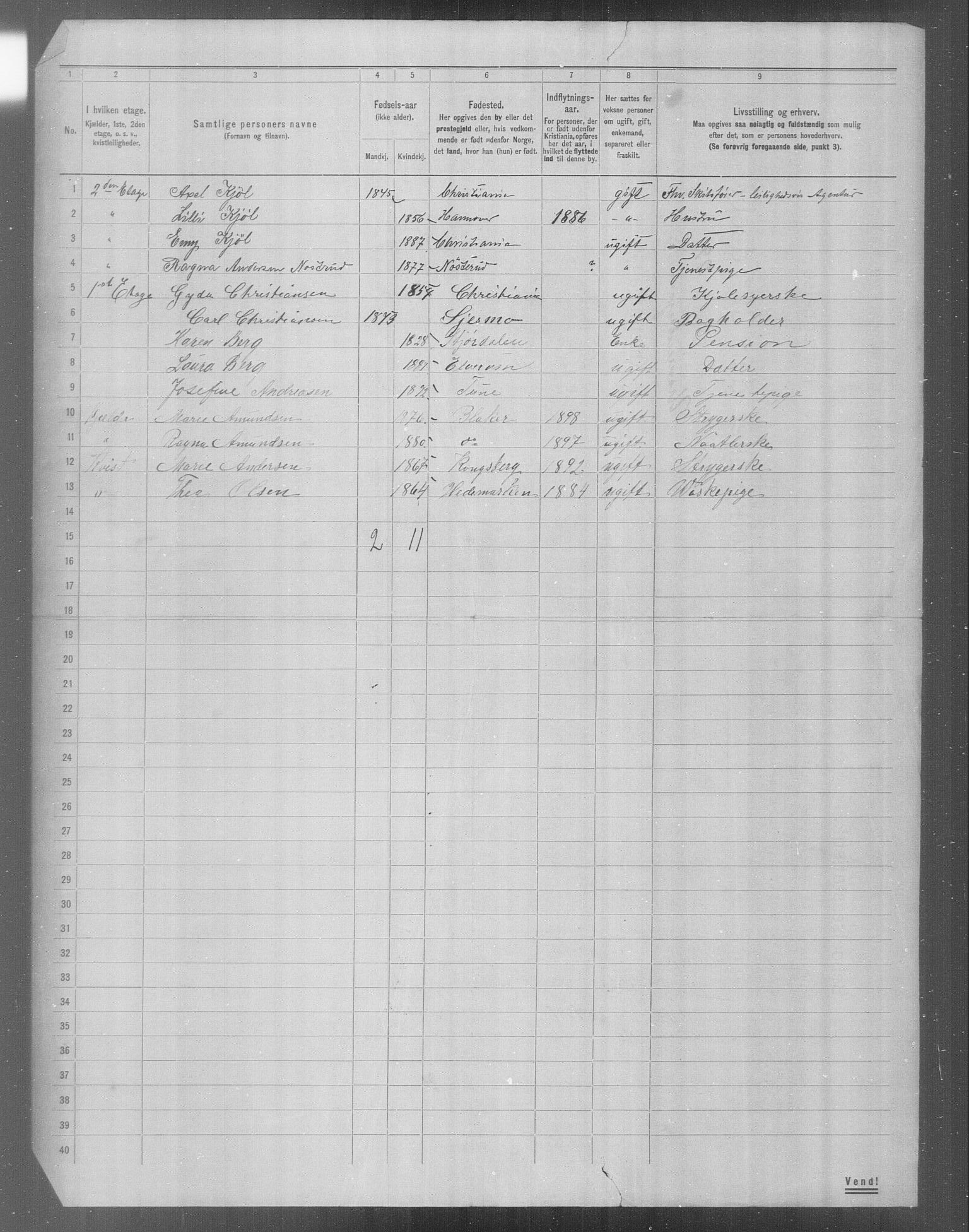 OBA, Municipal Census 1904 for Kristiania, 1904, p. 22791