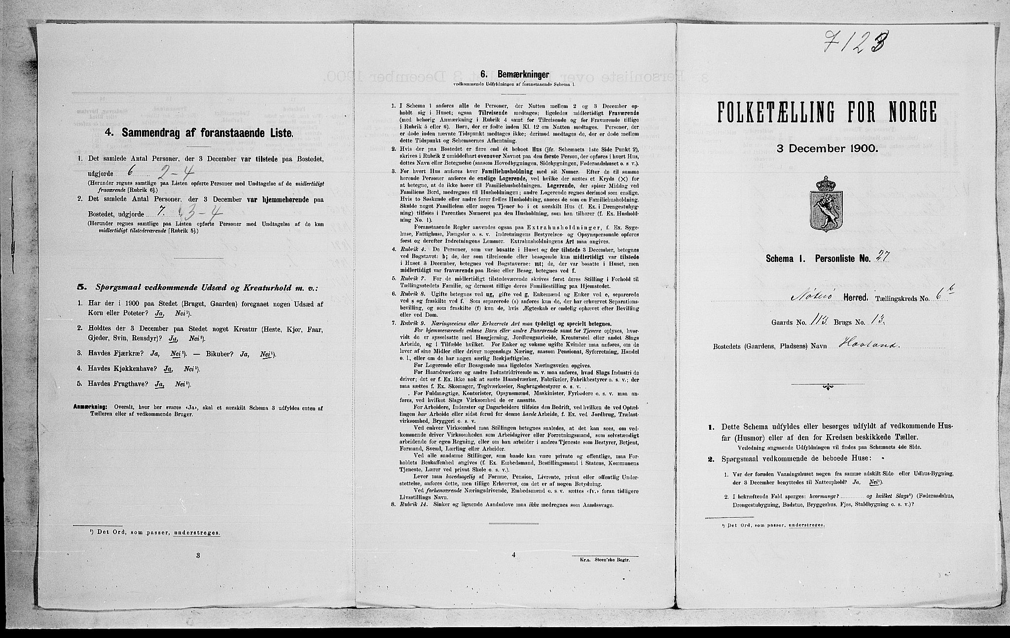 RA, 1900 census for Nøtterøy, 1900, p. 1991