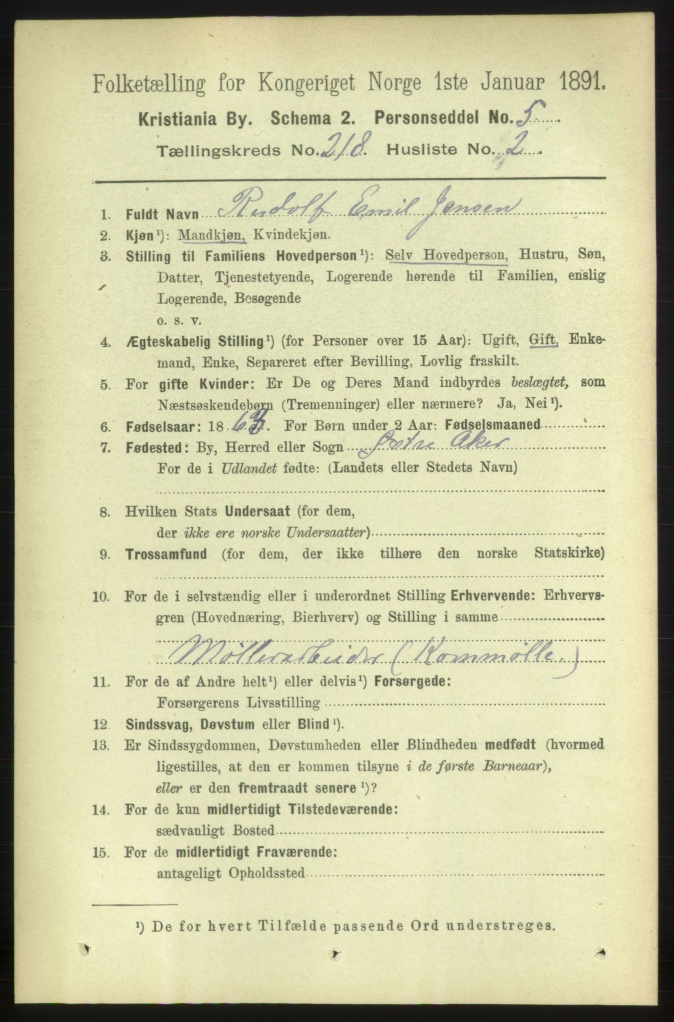 RA, 1891 census for 0301 Kristiania, 1891, p. 129183