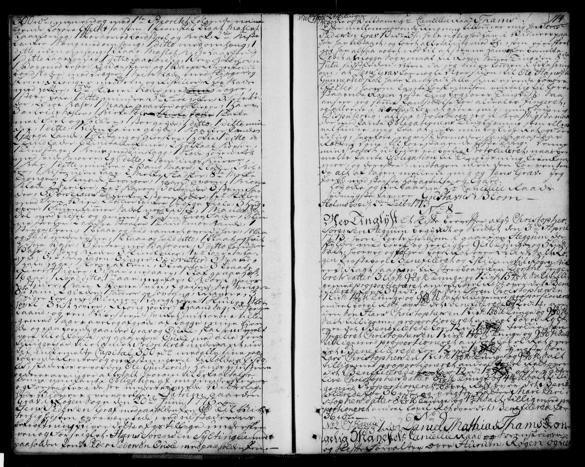 Lier, Røyken og Hurum sorenskriveri, SAKO/A-89/G/Ga/Gaa/L0004a: Mortgage book no. IVa, 1771-1779, p. 114