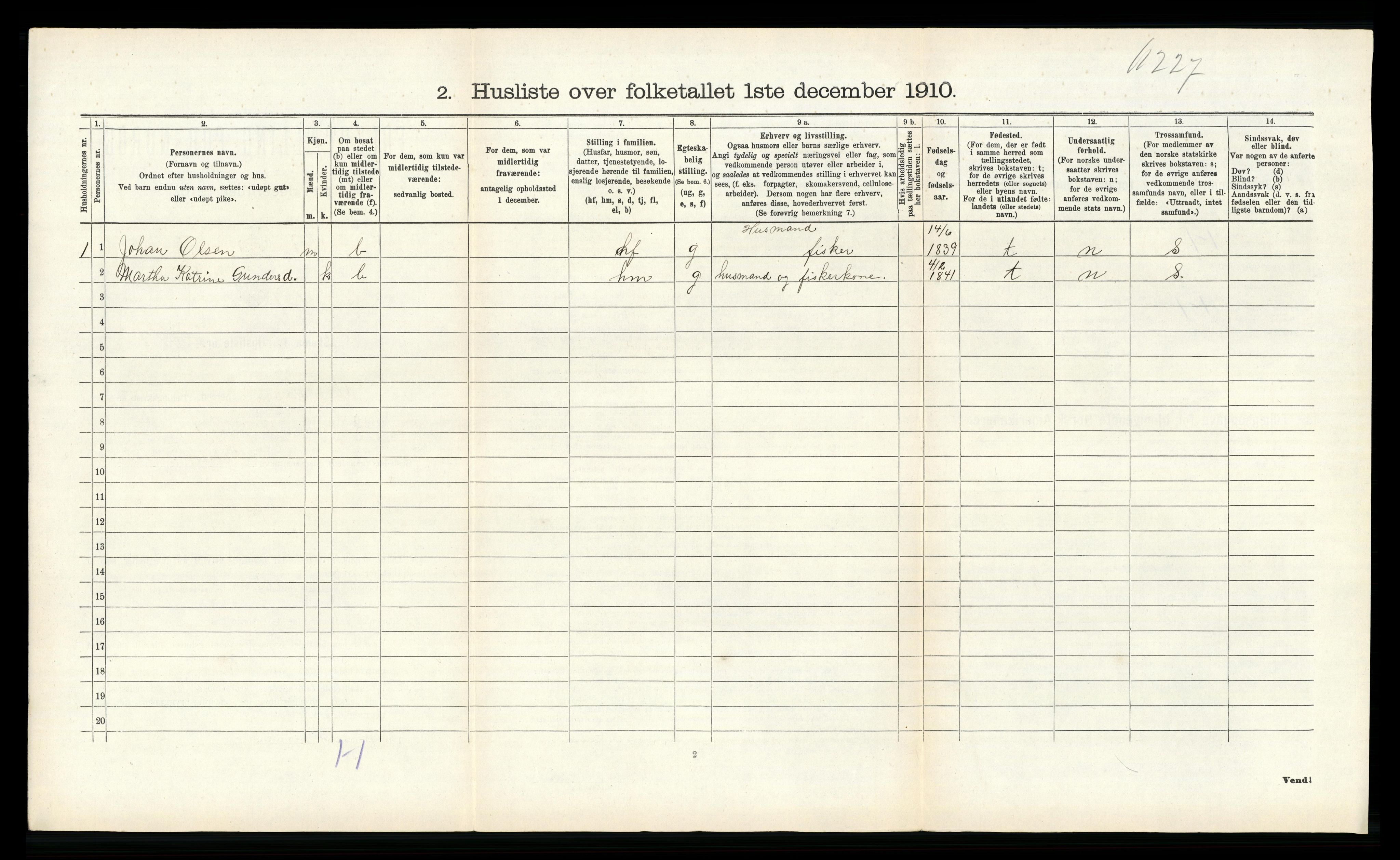 RA, 1910 census for Avaldsnes, 1910, p. 576