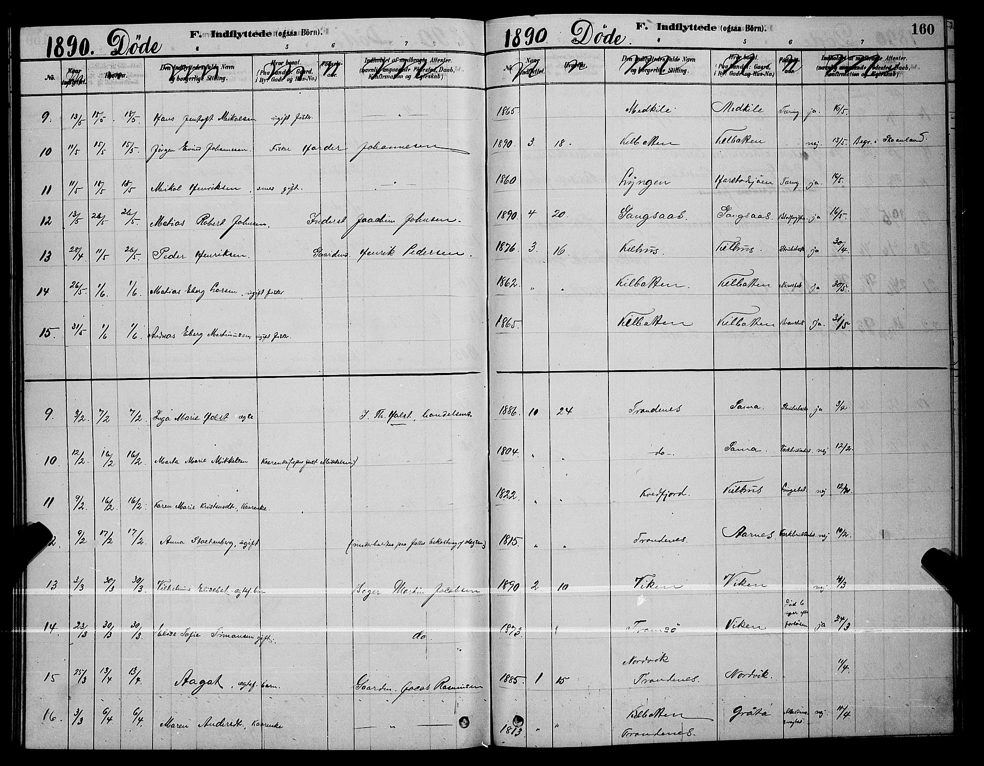 Trondenes sokneprestkontor, AV/SATØ-S-1319/H/Hb/L0010klokker: Parish register (copy) no. 10, 1878-1890, p. 160