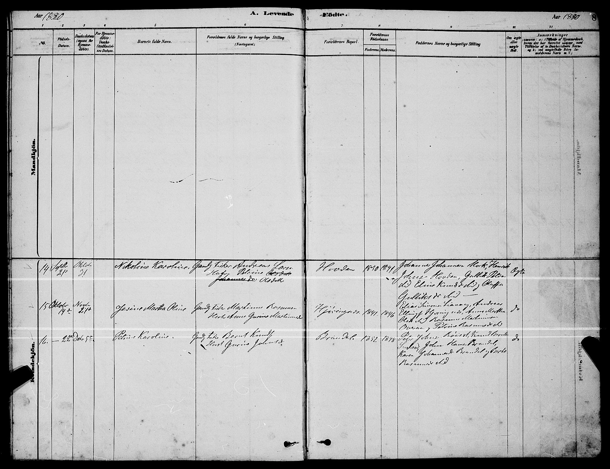 Ministerialprotokoller, klokkerbøker og fødselsregistre - Møre og Romsdal, SAT/A-1454/510/L0125: Parish register (copy) no. 510C02, 1878-1900, p. 8