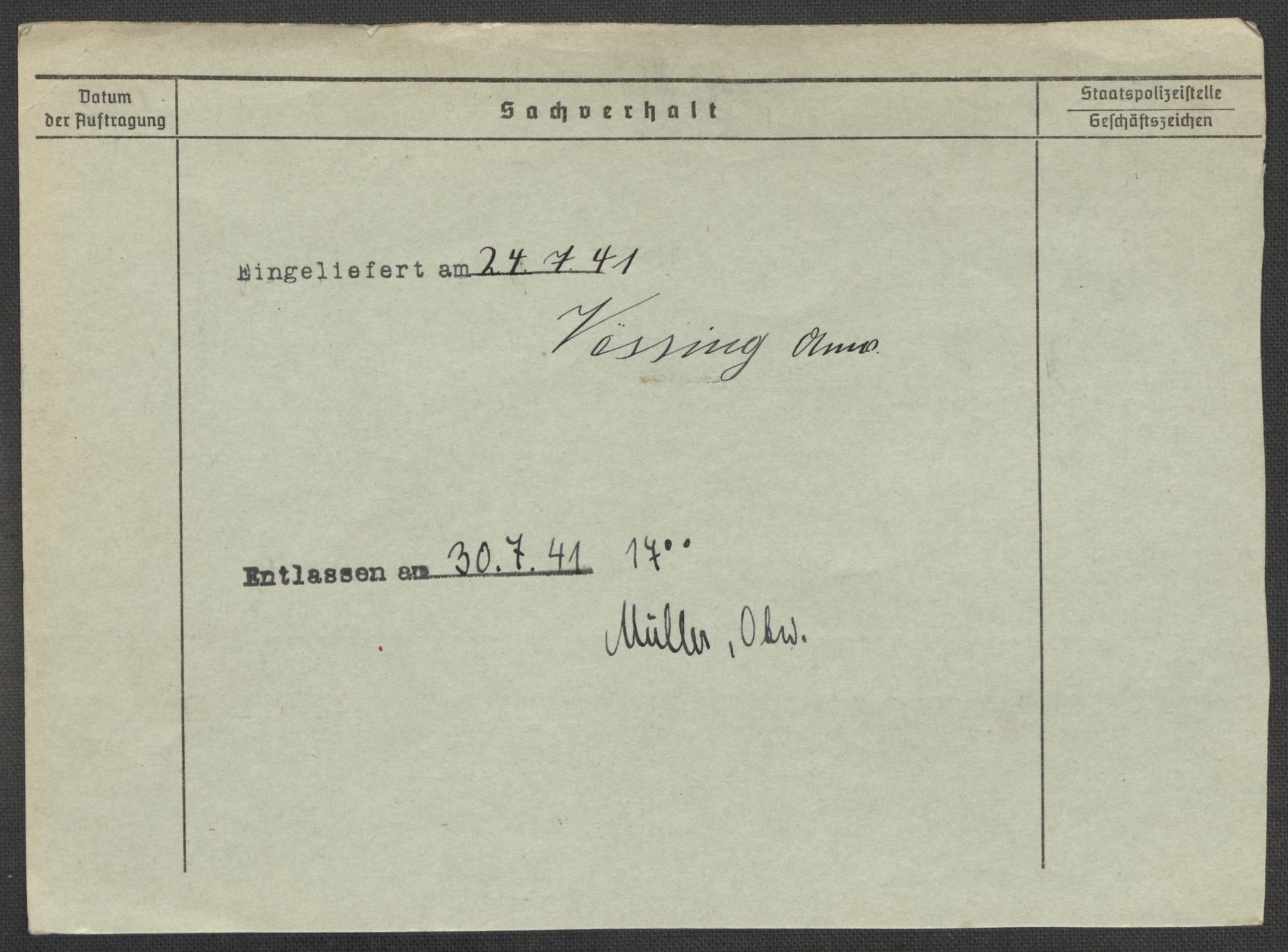 Befehlshaber der Sicherheitspolizei und des SD, RA/RAFA-5969/E/Ea/Eaa/L0007: Register over norske fanger i Møllergata 19: Lundb-N, 1940-1945, p. 1045