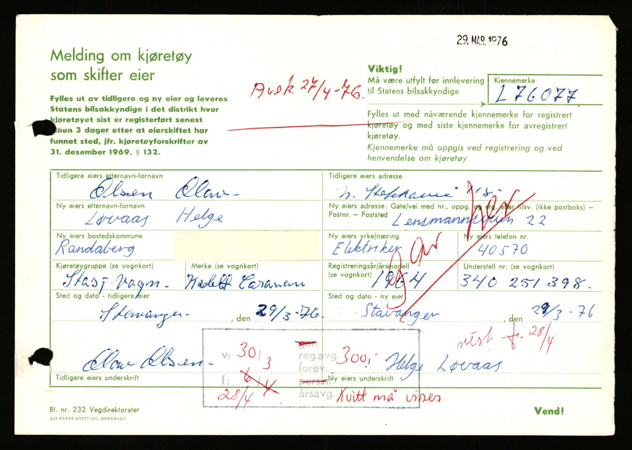 Stavanger trafikkstasjon, AV/SAST-A-101942/0/F/L0068: L-75000 - L-76799, 1930-1971, p. 1315