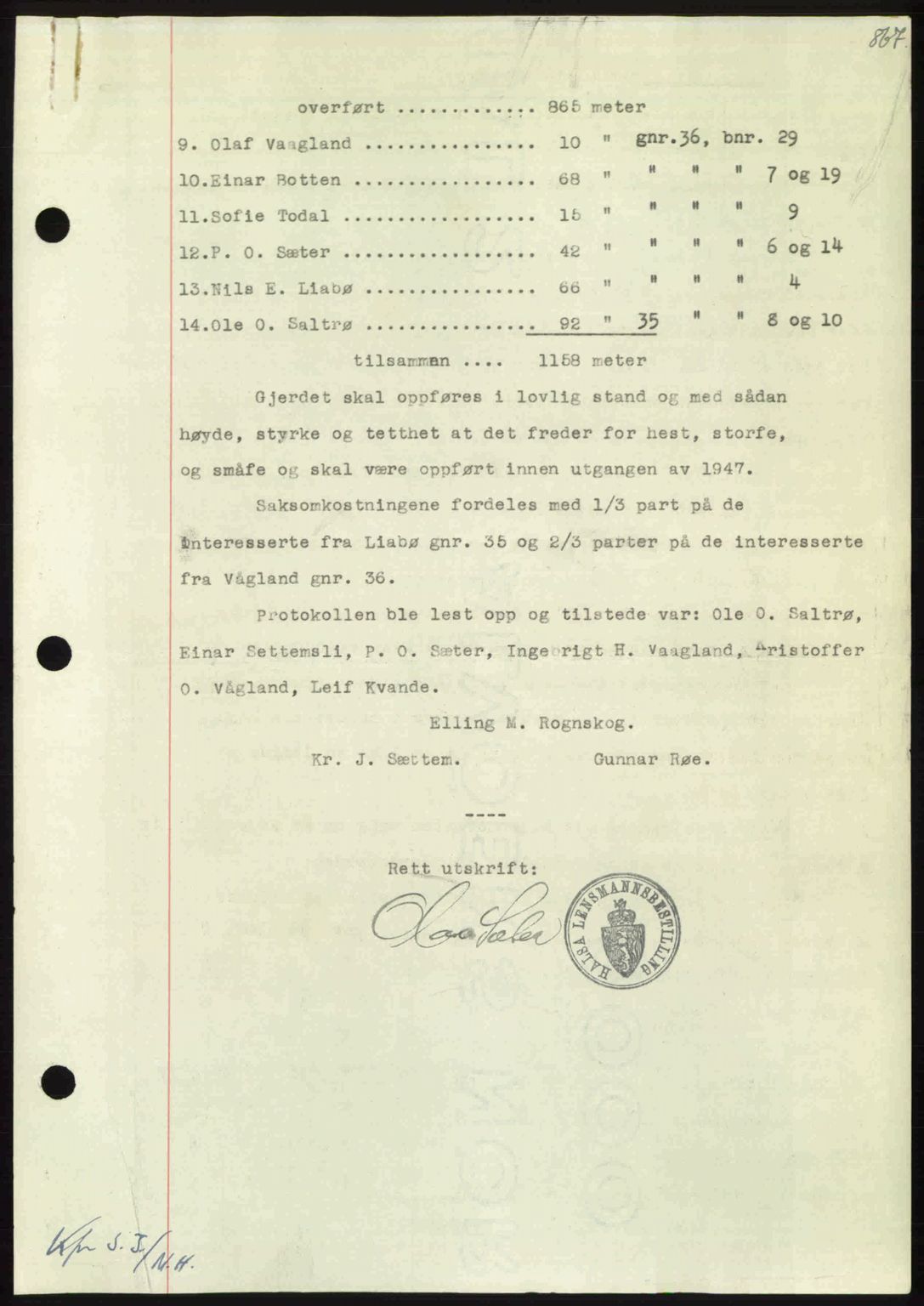 Nordmøre sorenskriveri, AV/SAT-A-4132/1/2/2Ca: Mortgage book no. A107, 1947-1948, Diary no: : 605/1948