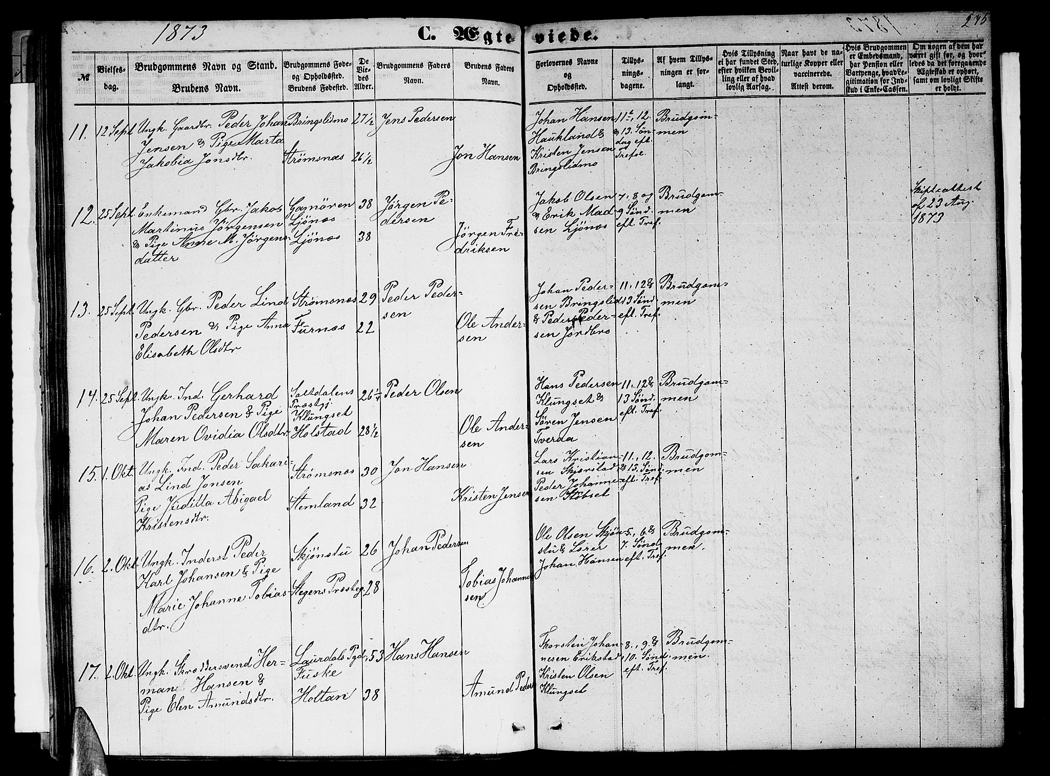 Ministerialprotokoller, klokkerbøker og fødselsregistre - Nordland, AV/SAT-A-1459/852/L0753: Parish register (copy) no. 852C04, 1856-1877, p. 275