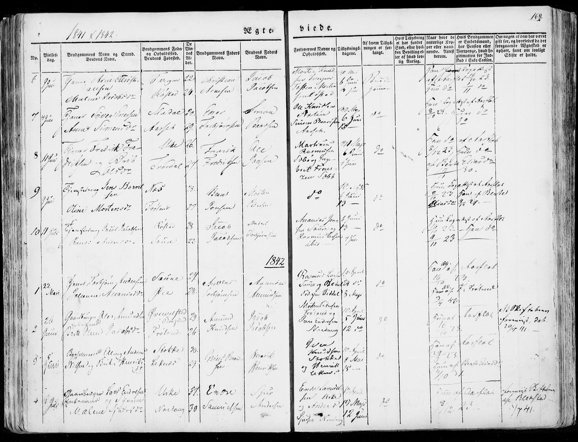 Ministerialprotokoller, klokkerbøker og fødselsregistre - Møre og Romsdal, SAT/A-1454/515/L0208: Parish register (official) no. 515A04, 1830-1846, p. 169