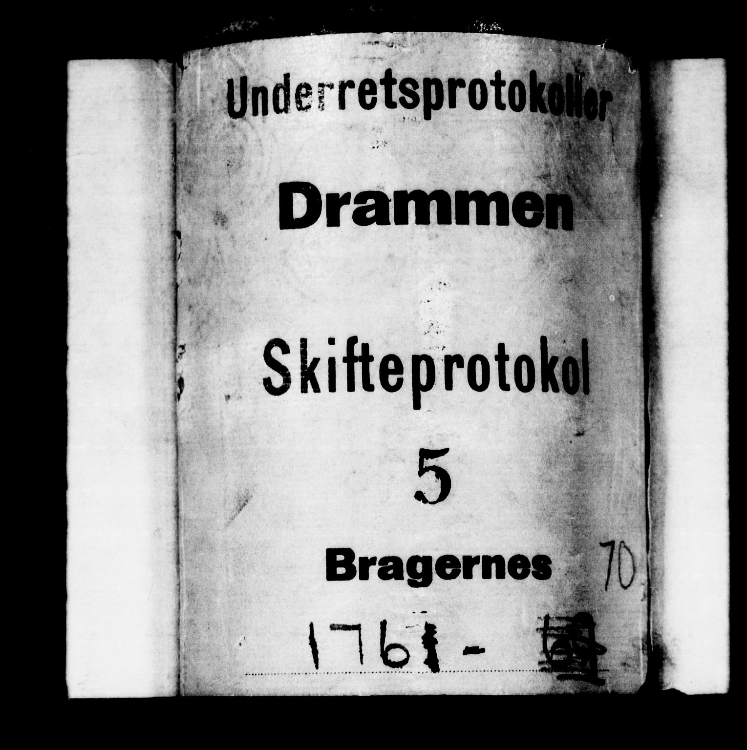 Drammen byfogd, AV/SAKO-A-222/H/Hb/Hba/L0005: Skifteprotokoll - Bragernes., 1761-1769