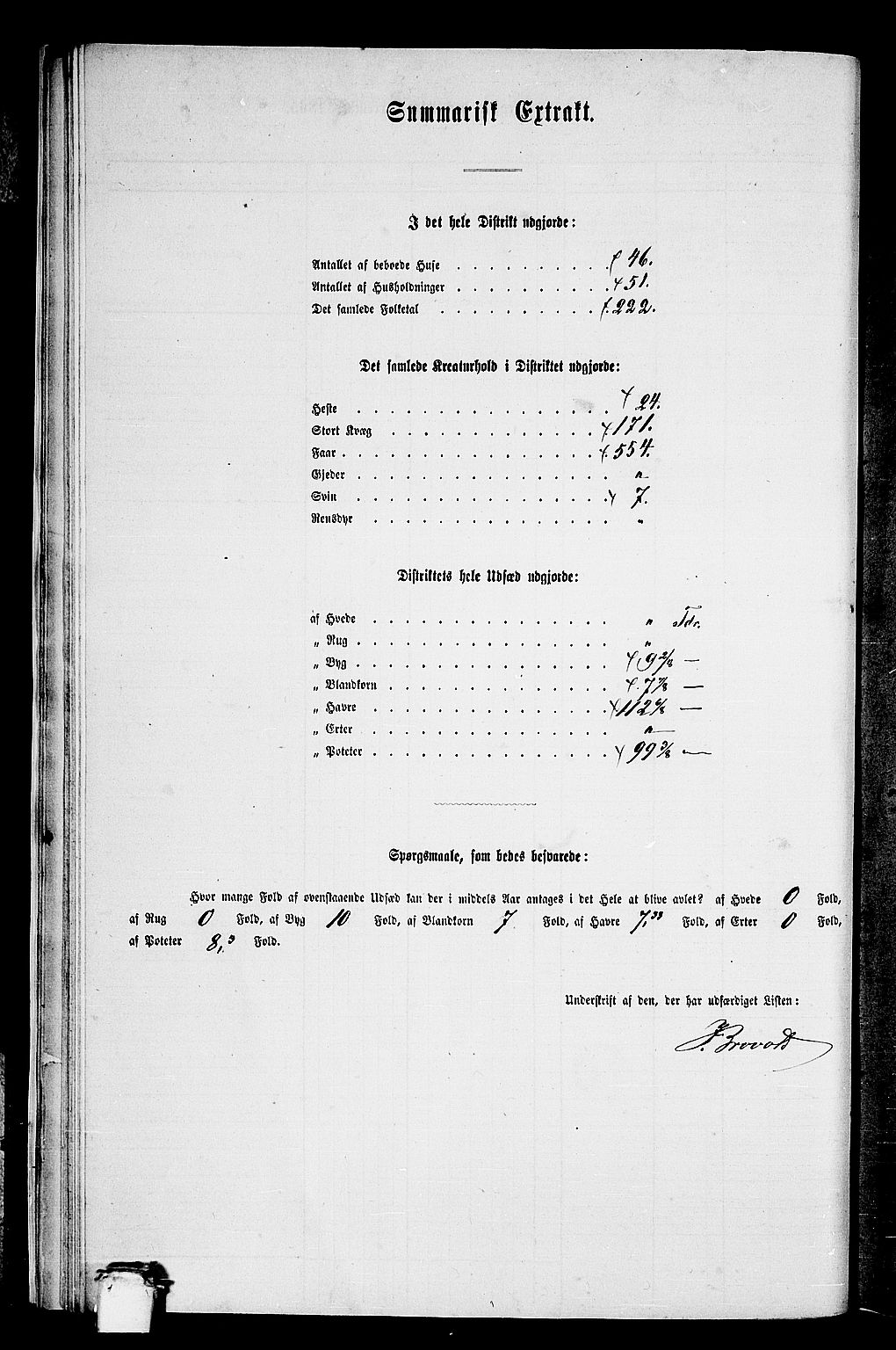 RA, 1865 census for Vestnes, 1865, p. 19