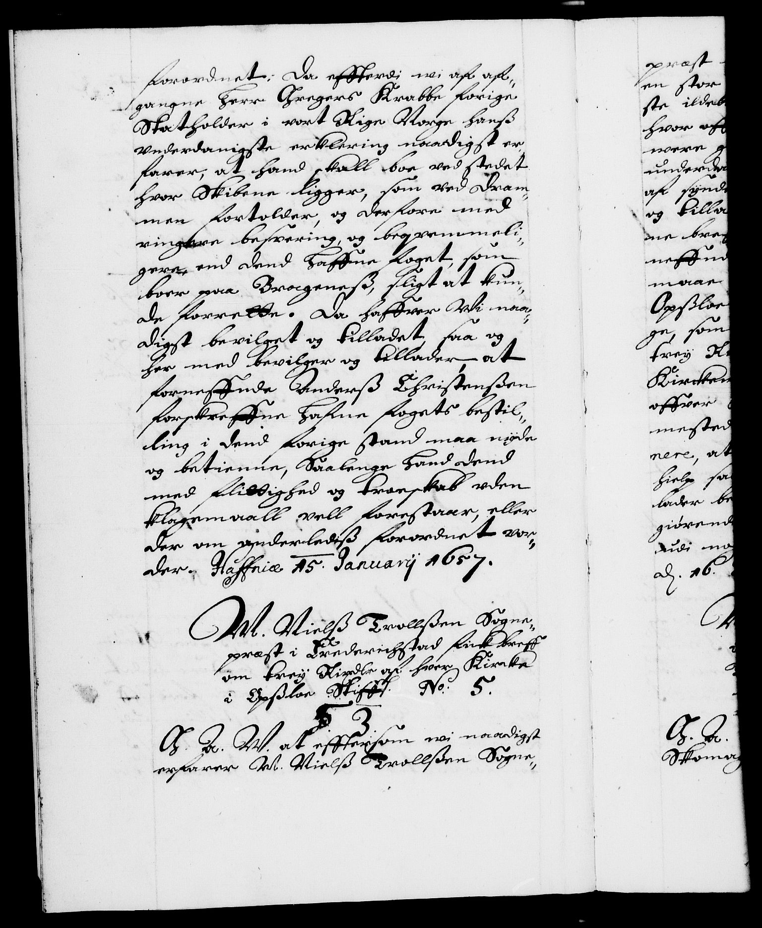 Danske Kanselli 1572-1799, RA/EA-3023/F/Fc/Fca/Fcaa/L0009: Norske registre (mikrofilm), 1657-1660, p. 2b