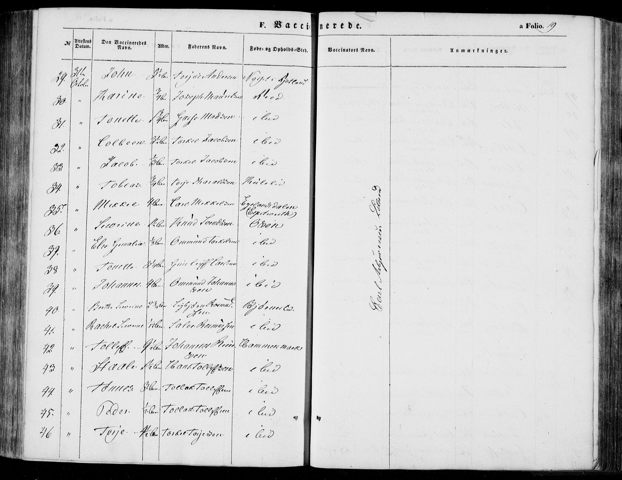 Bakke sokneprestkontor, AV/SAK-1111-0002/F/Fa/Faa/L0005: Parish register (official) no. A 5, 1847-1855, p. 19