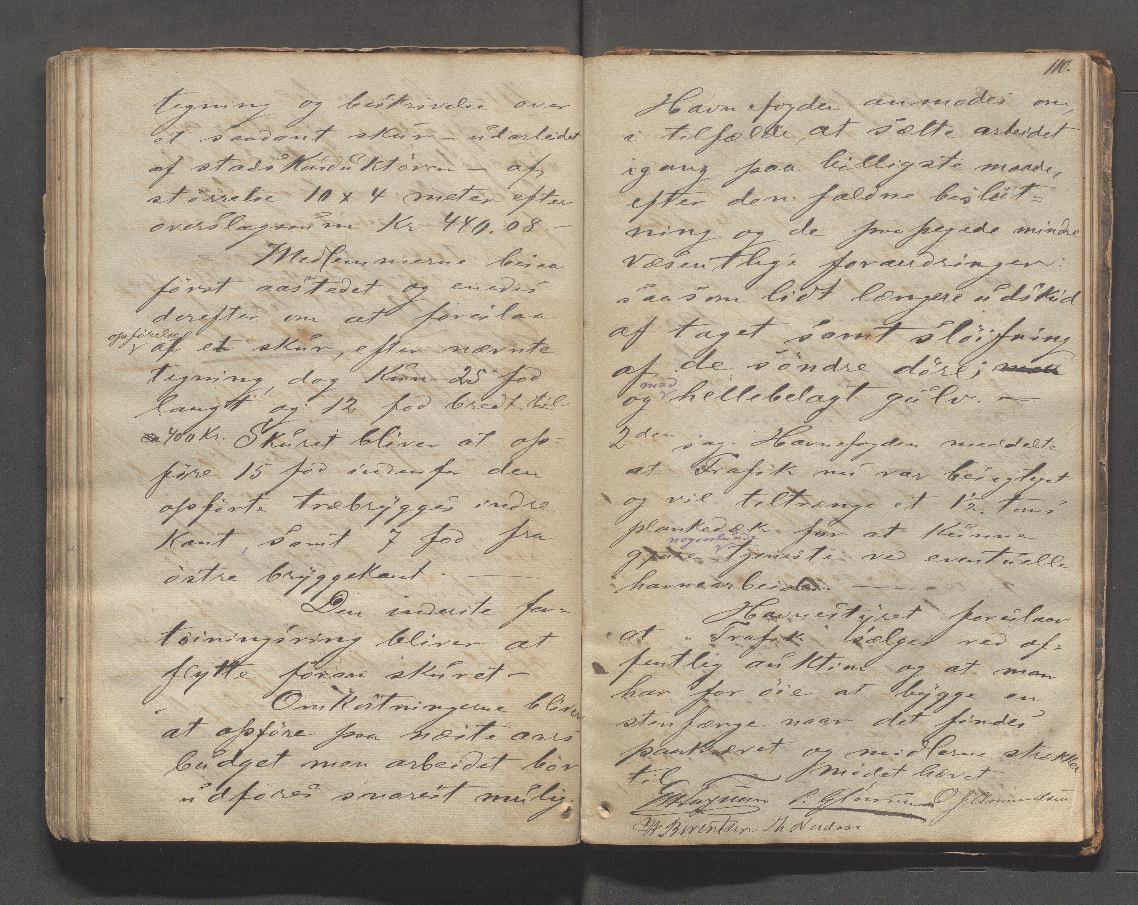 Eigersund kommune- Eigersund Havnevesen, IKAR/K-100306/A/Aa/L0001: Møtebok, 1829-1902, p. 110