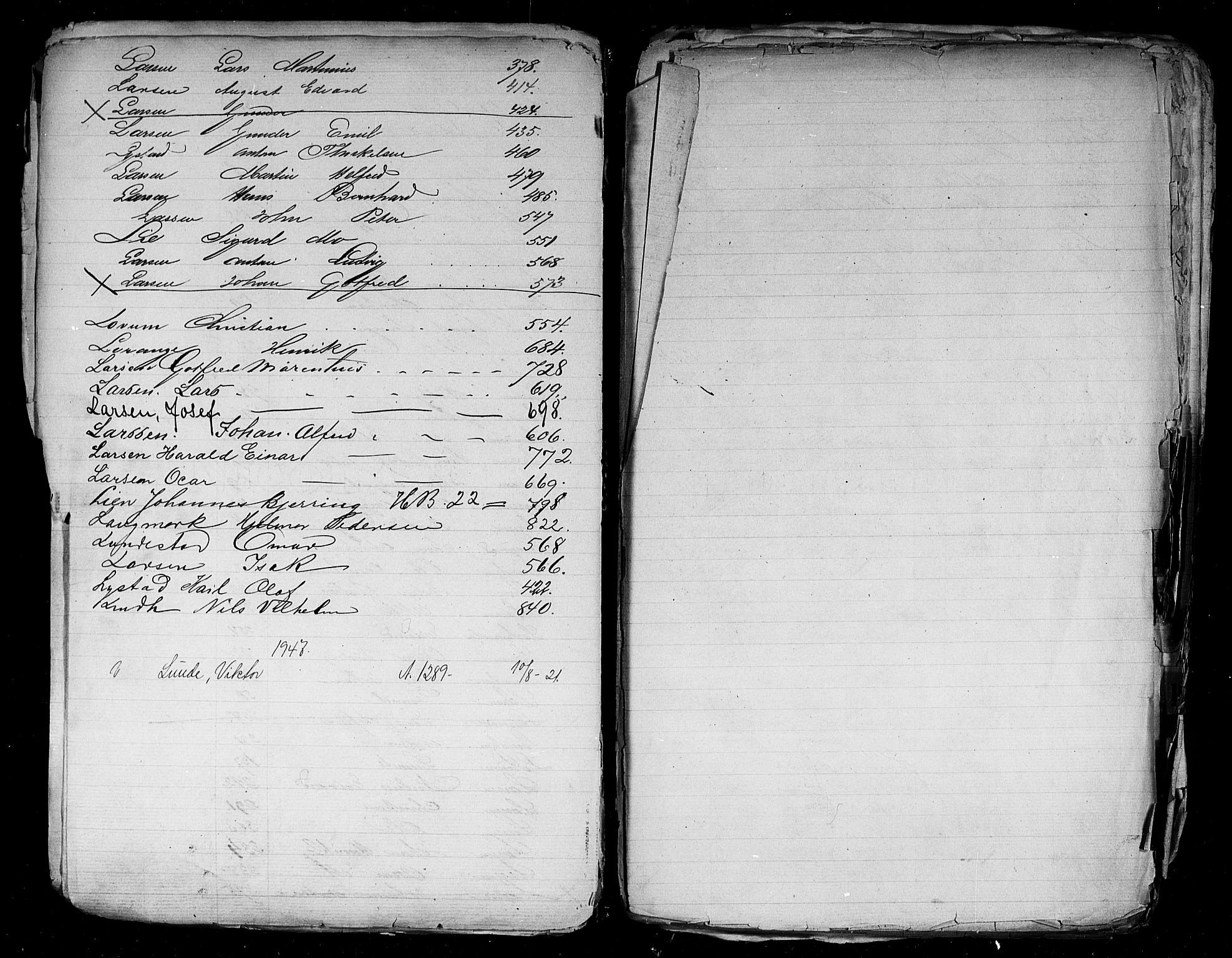Sarpsborg mønstringskontor, AV/SAO-A-10569c/F/Fa/L0001: Register til annotasjonsrullen, 1860, p. 23