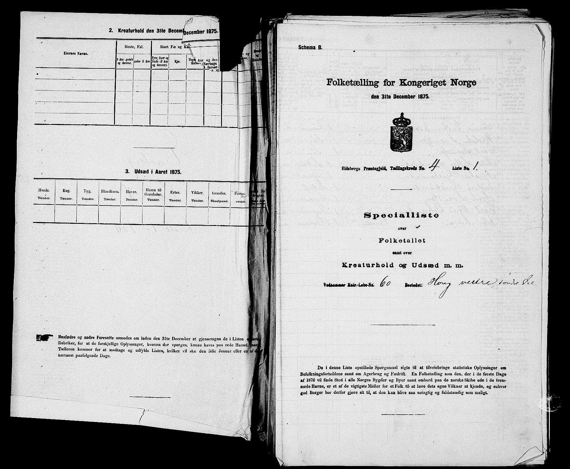 RA, 1875 census for 0125P Eidsberg, 1875, p. 633