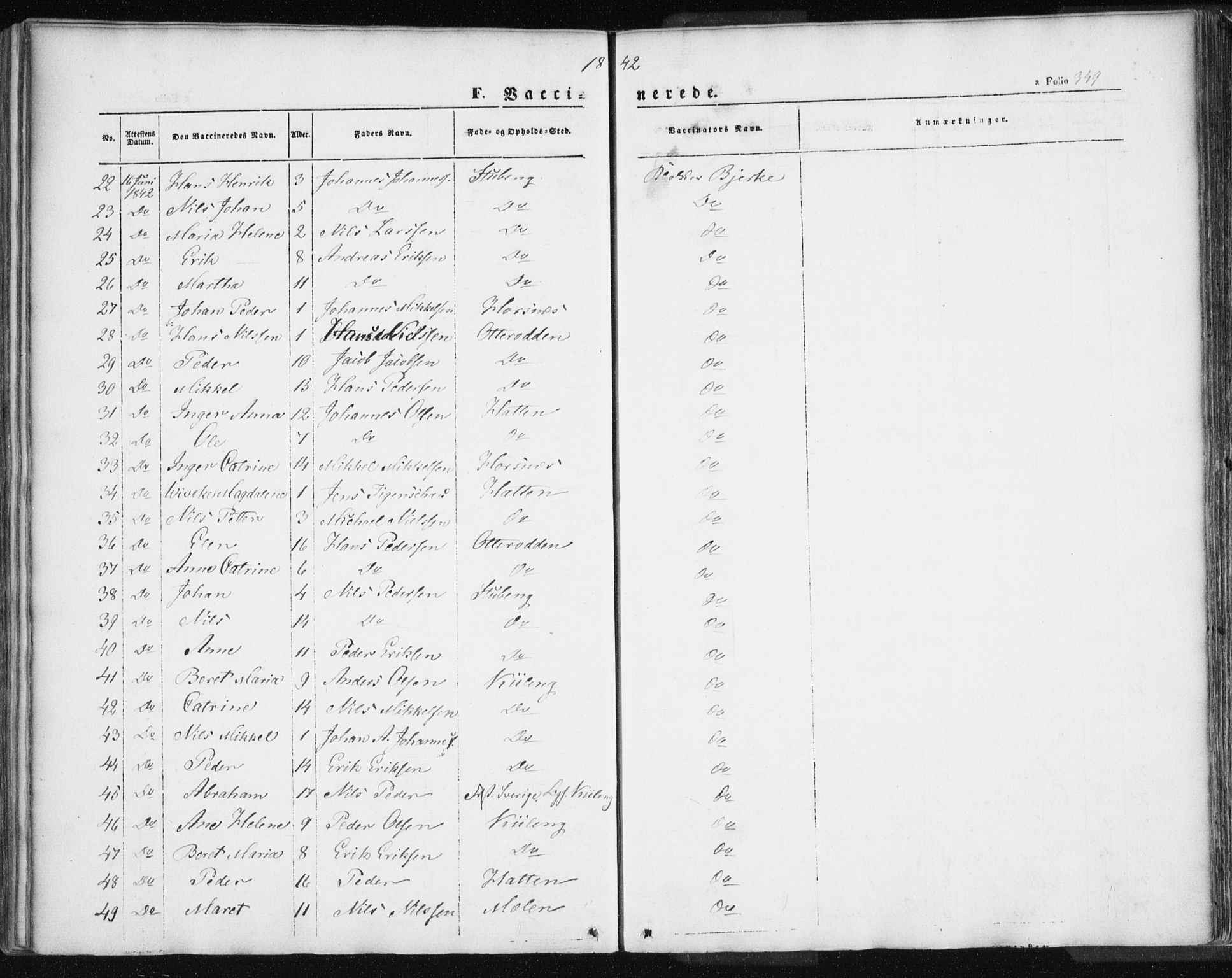 Lyngen sokneprestembete, AV/SATØ-S-1289/H/He/Hea/L0004kirke: Parish register (official) no. 4, 1839-1858, p. 349