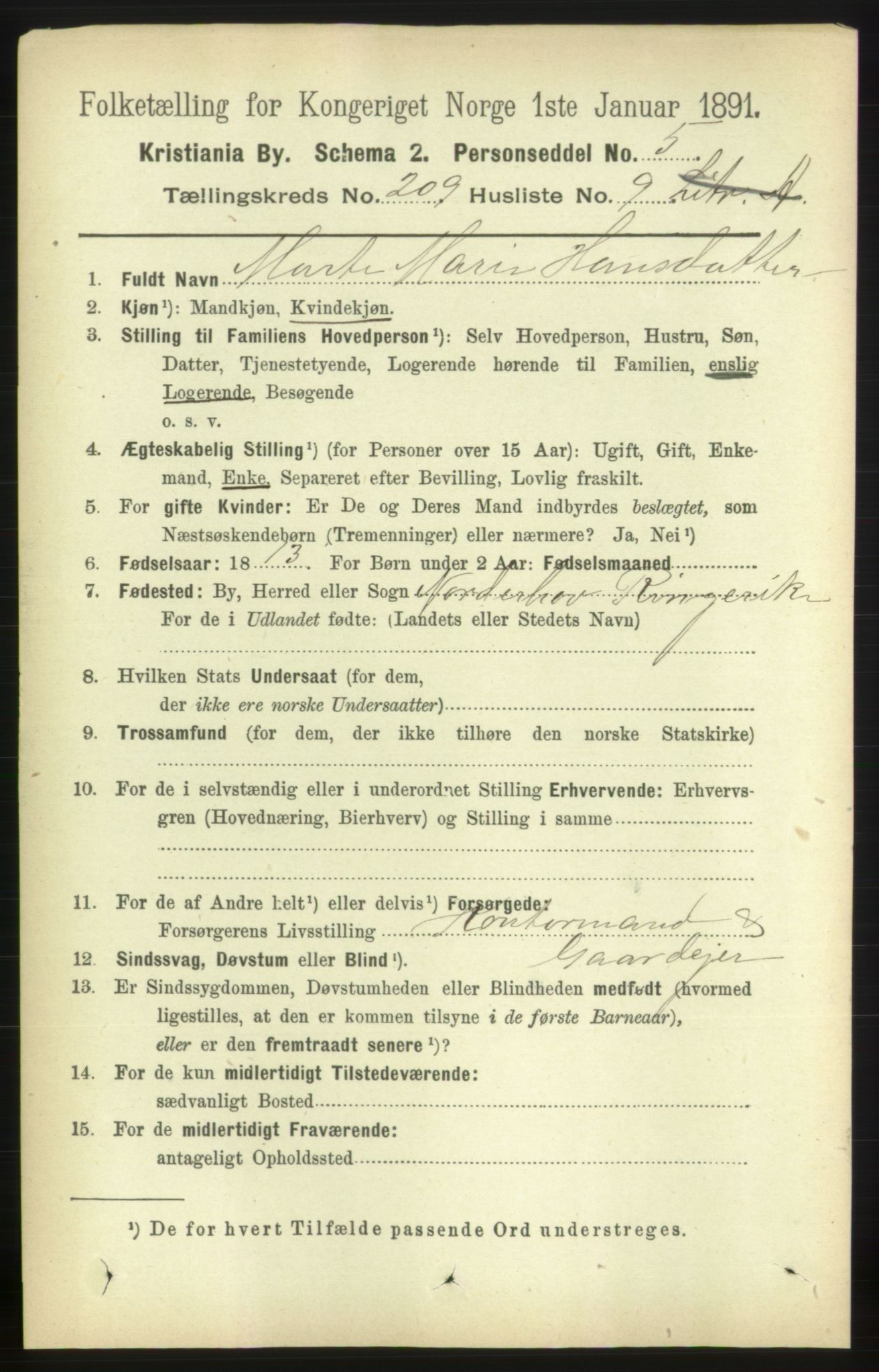 RA, 1891 census for 0301 Kristiania, 1891, p. 125293