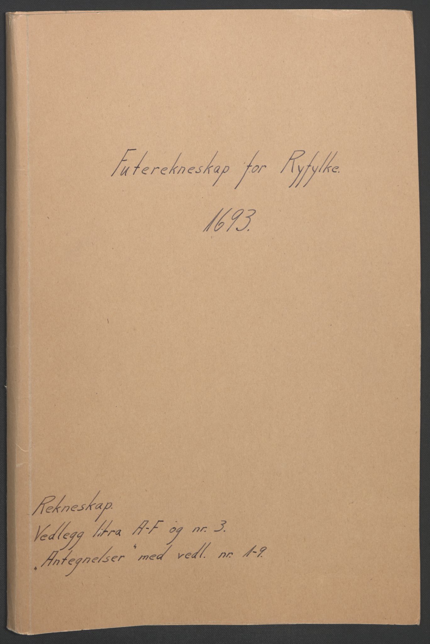 Rentekammeret inntil 1814, Reviderte regnskaper, Fogderegnskap, RA/EA-4092/R47/L2856: Fogderegnskap Ryfylke, 1689-1693, p. 595