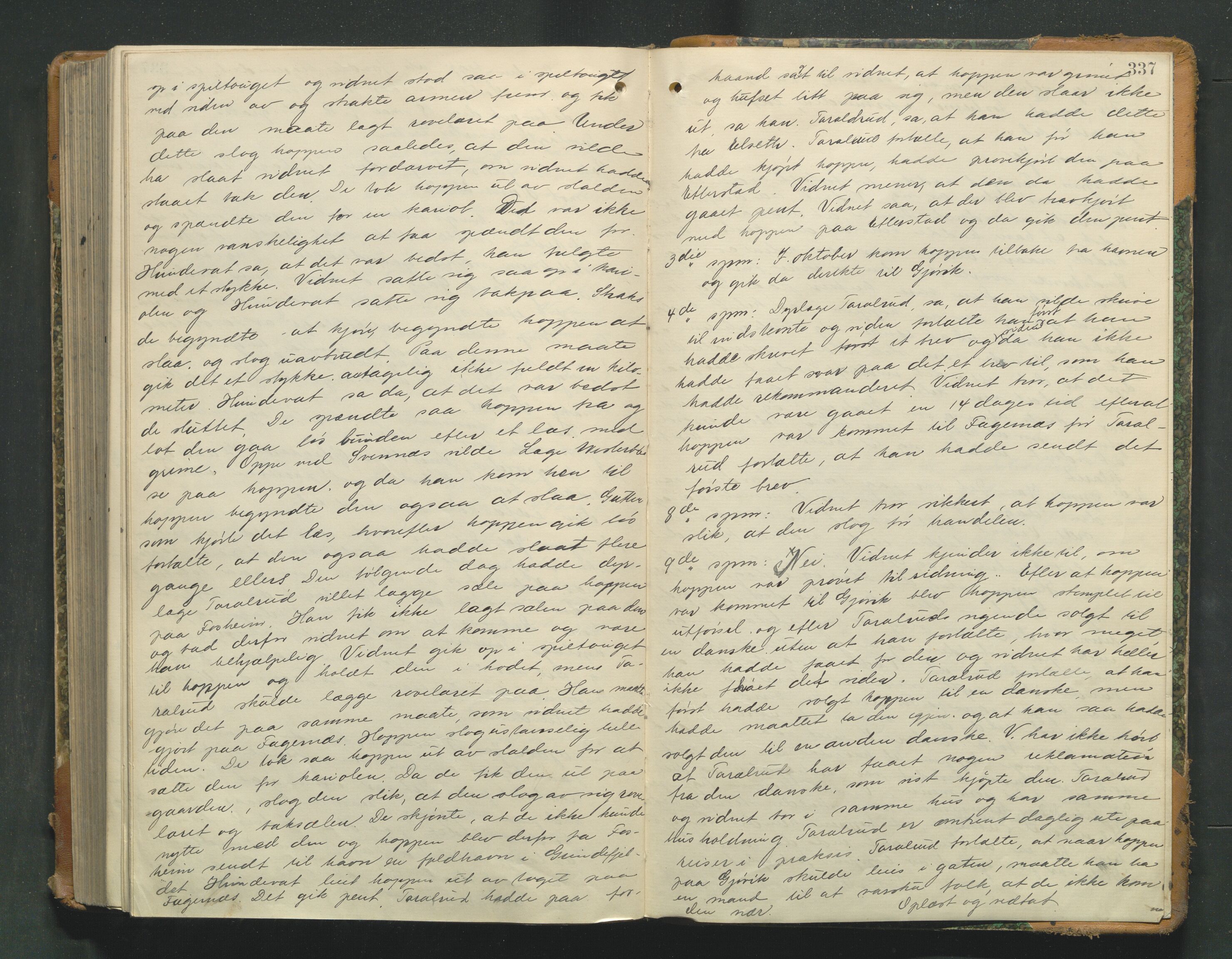 Valdres sorenskriveri, AV/SAH-TING-016/G/Gb/L0034: Tingbok, 1913-1915, p. 336b-337a